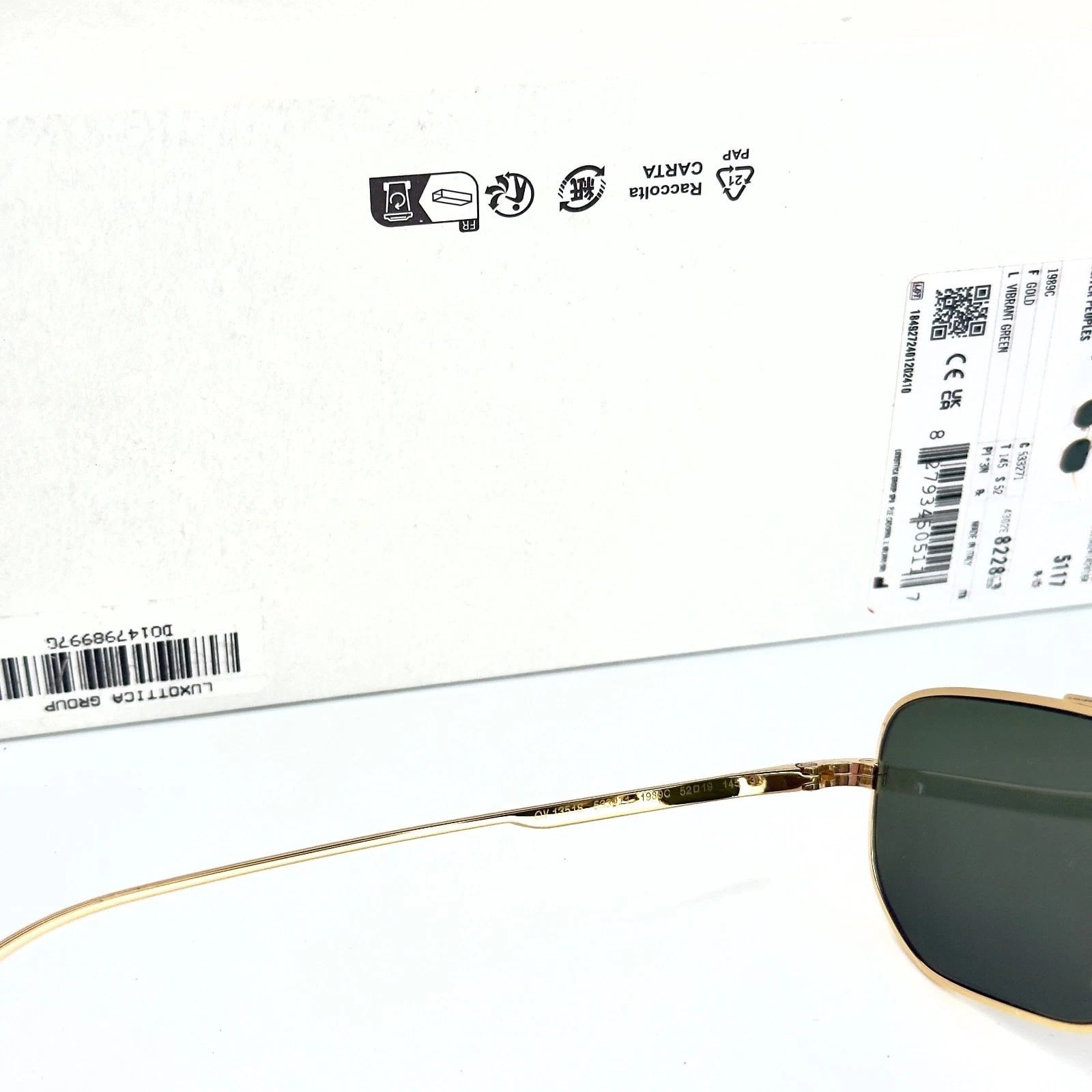 Oliver Peoples OLIVER PEOPLES OV1351S KHAITE 1989C 1351 Gold Vintage Size ONE SIZE - 2 Thumbnail