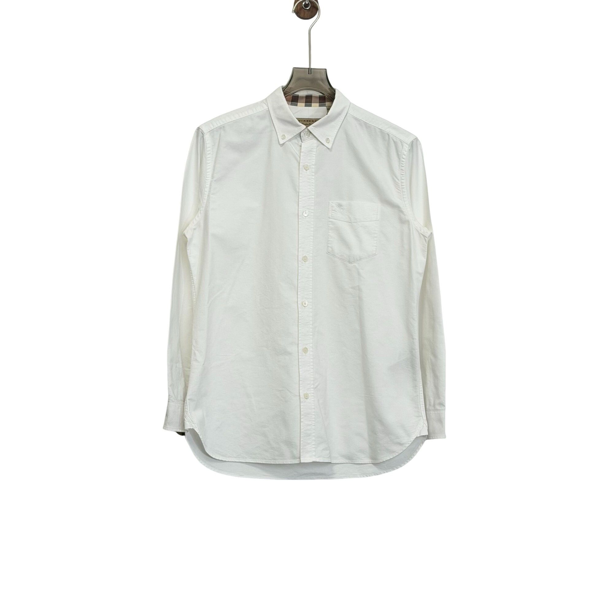 Burberry Burberry Tonal Logo Embroidered White Shirt Size M Size US M / EU 48-50 / 2 - 1 Thumbnail