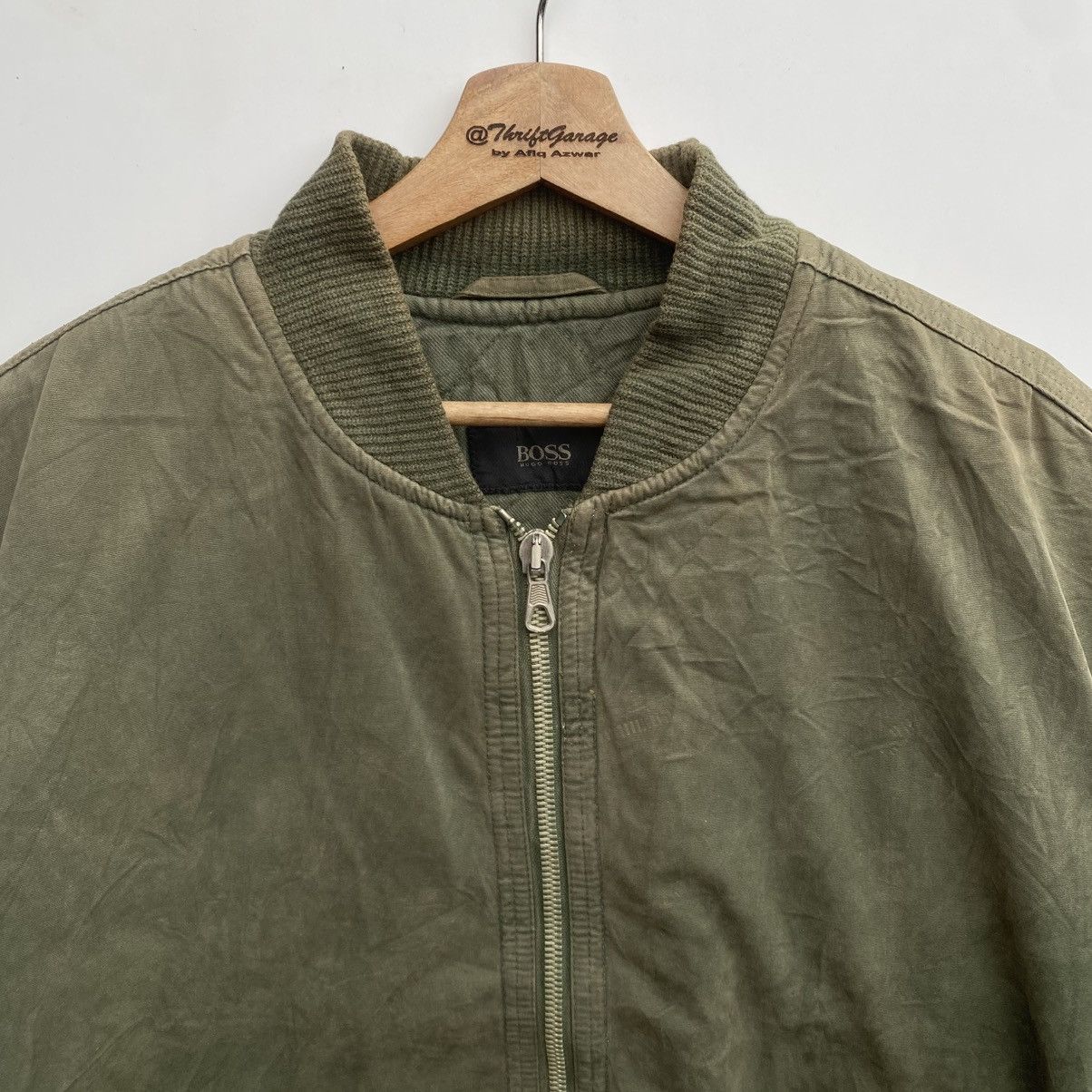 Hugo Boss × Vintage Vintage HUGO BOSS ‘MIRO’ Military Style Bomber Jacket Luxury Size US M / EU 48-50 / 2 - 2 Thumbnail