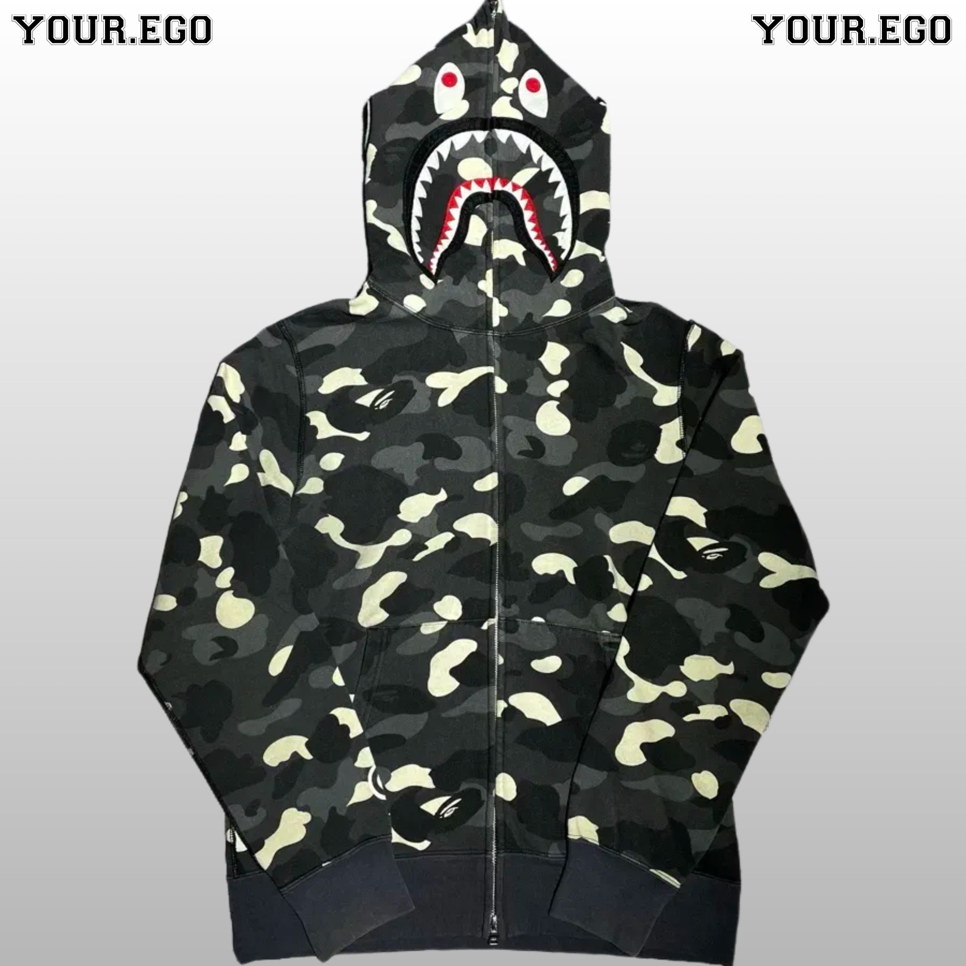 Bape BAPE CITY CAMO SHARK FULL ZIP HOODIE (SS24) | Grailed