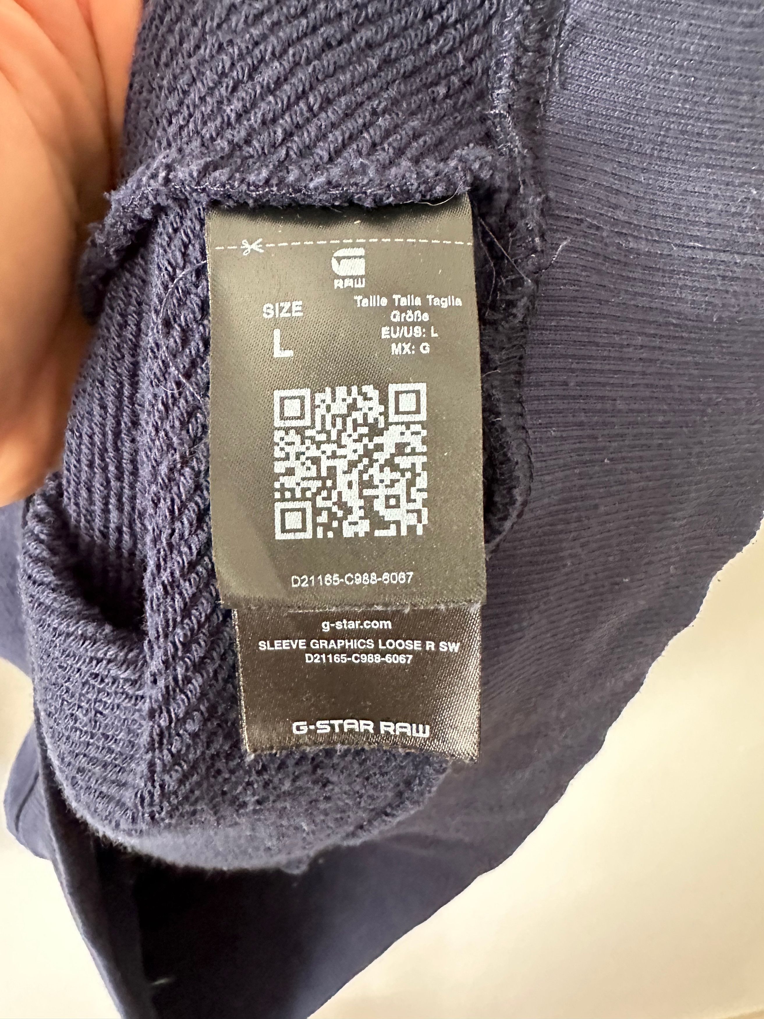 G-Star G-Star Raw SLEEVE GRAPHICS LOOSE SWEATER navy Size US L / EU 52-54 / 3 - 6 Thumbnail
