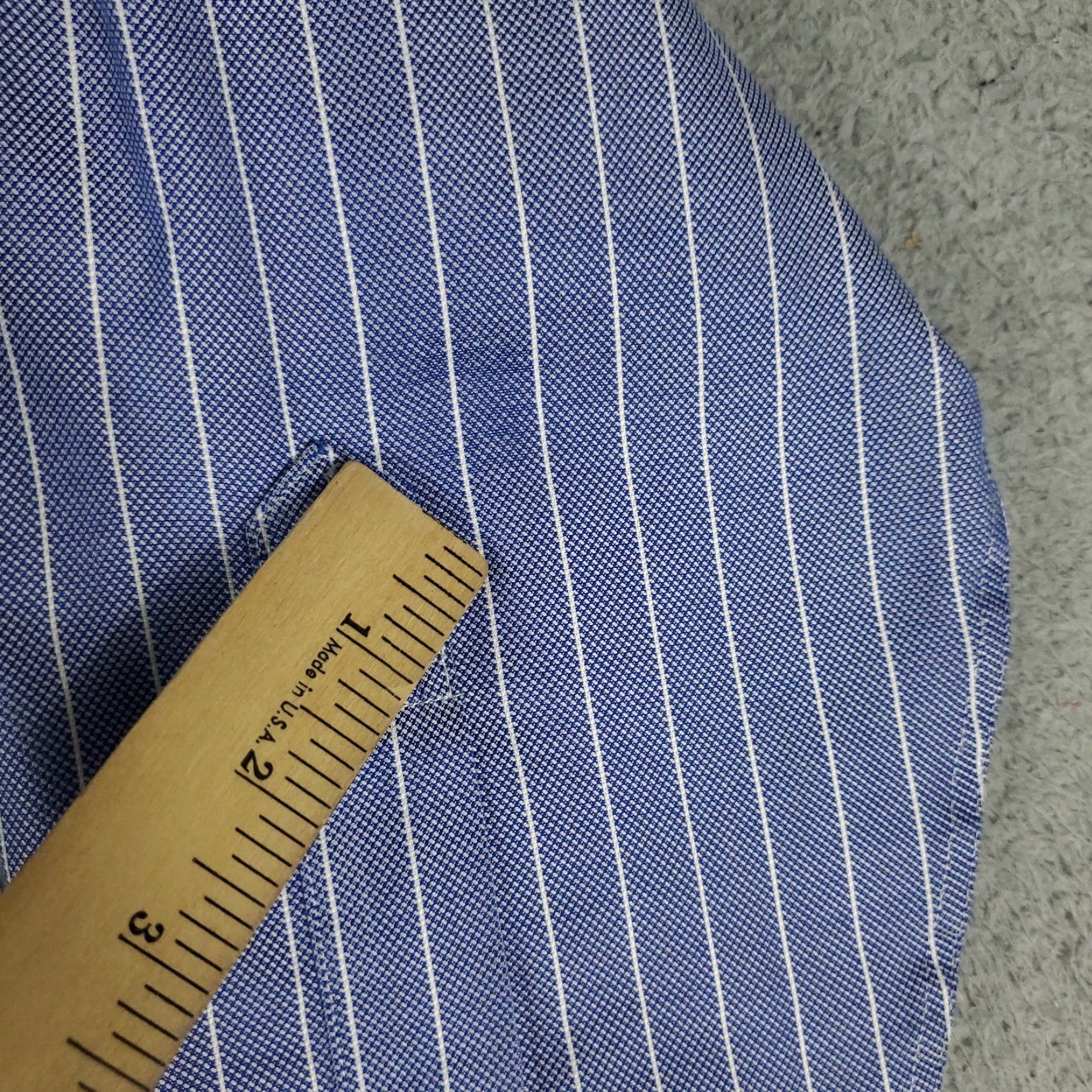 Brooks Brothers Brooks Brothers Shirt Mens 16.5 Blue Striped Dress Button Up Long Sleeve Size 46R - 4 Thumbnail
