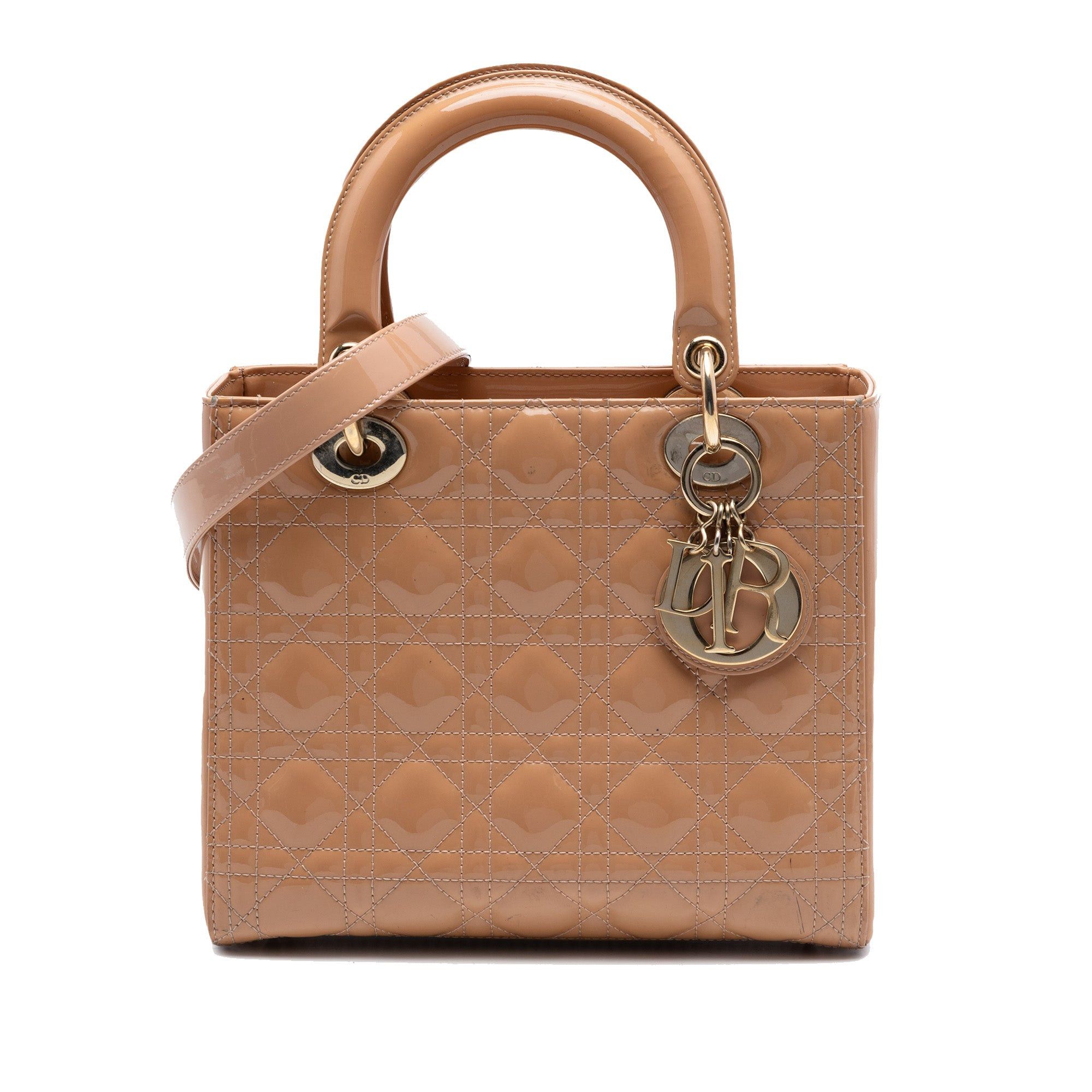 Dior Medium Patent Cannage Lady Dior Size ONE SIZE - 1 Thumbnail