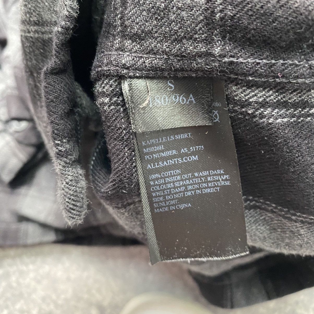 Allsaints Designer Allsaints Multipocket luxury black wool overshirt Size US S / EU 44-46 / 1 - 6 Thumbnail