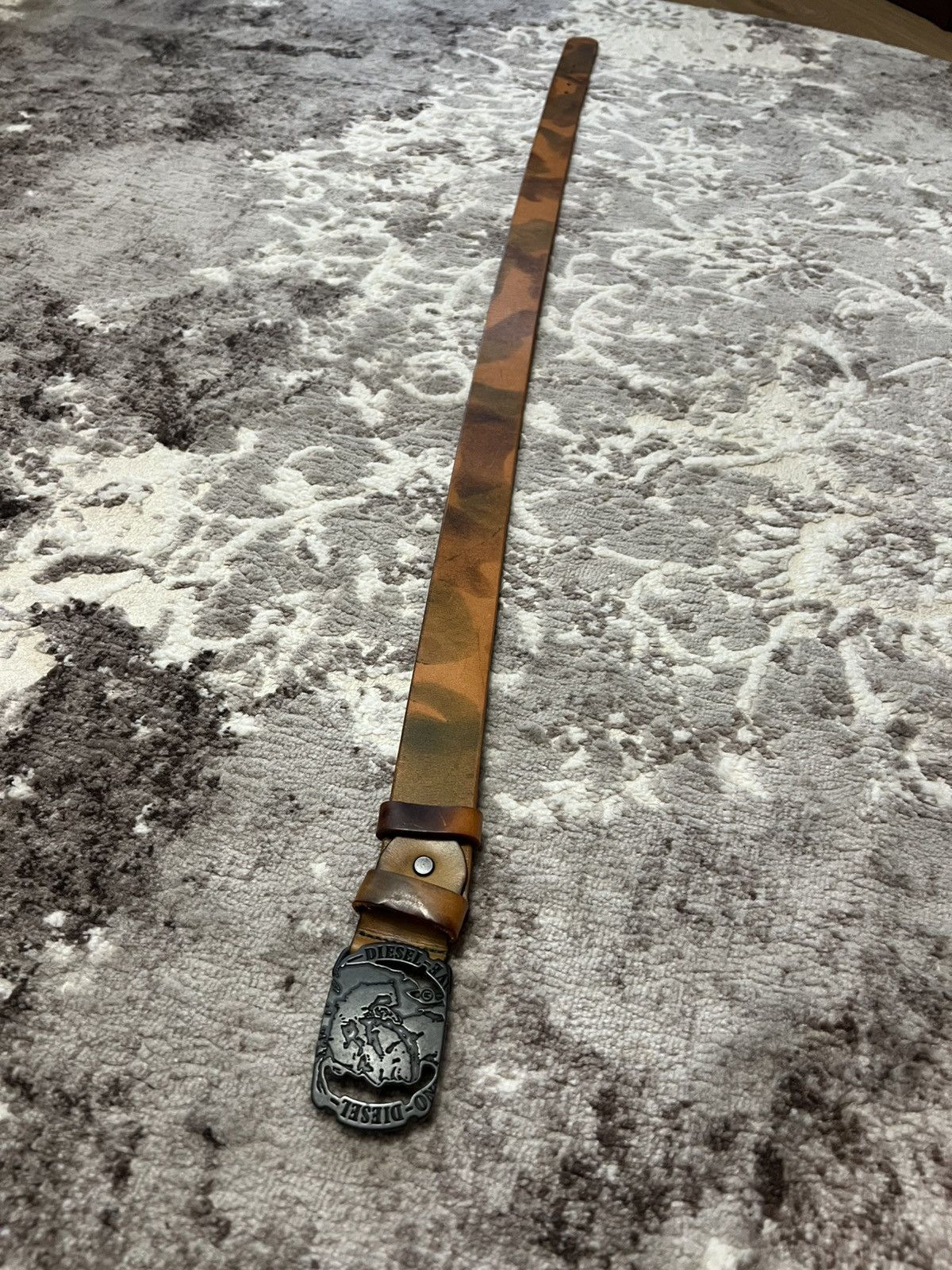 Diesel Vintage DIESEL Y2k Avant garde hype Leather Belt Size ONE SIZE - 5 Thumbnail