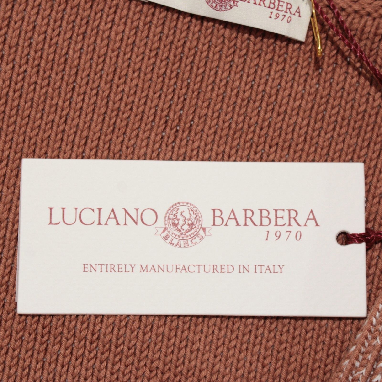 Luciano Barbera Luciano Barbera Sweater Size US M in Orange Size US M / EU 48-50 / 2 - 2 Thumbnail
