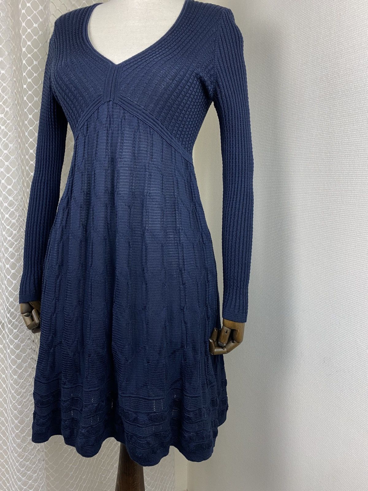 Missoni MISSONI Knit Dress Knee Length Long Sleeve Size Size M / US 6-8 / IT 42-44 - 4 Thumbnail