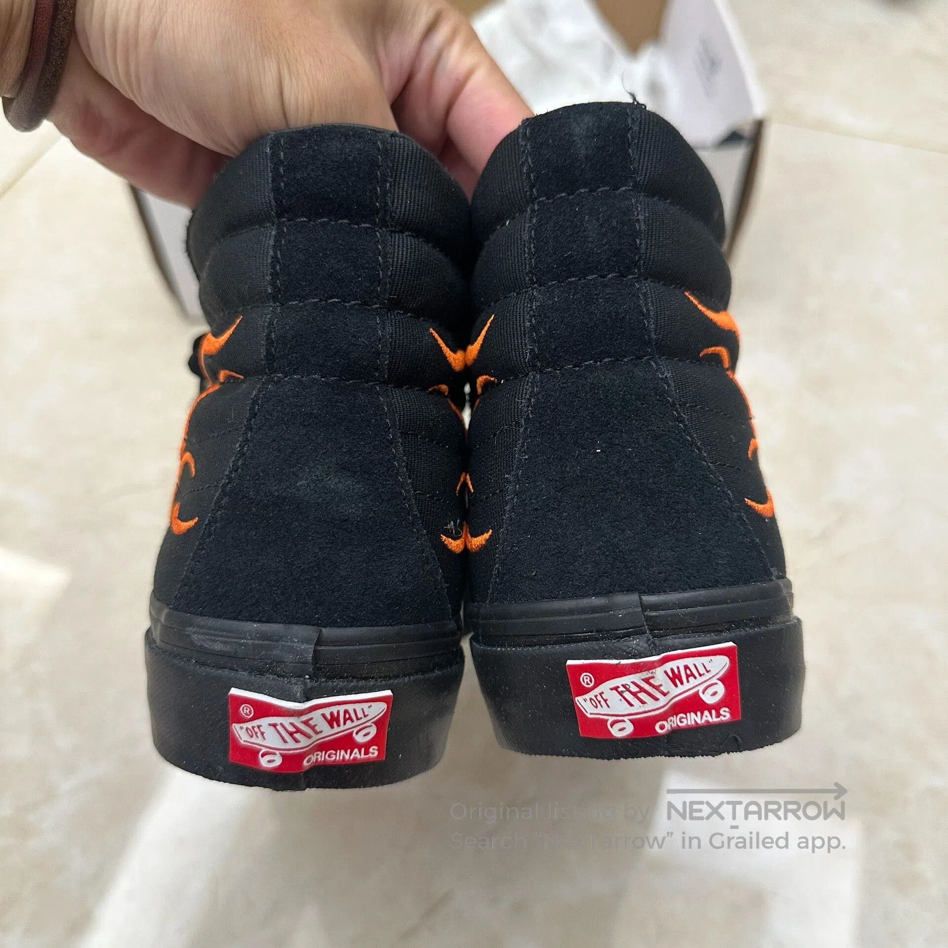 Wtaps WTAPS x Vans Sk8 High Black Red Flames. Size US 7.5 / EU 40-41 - 3 Thumbnail