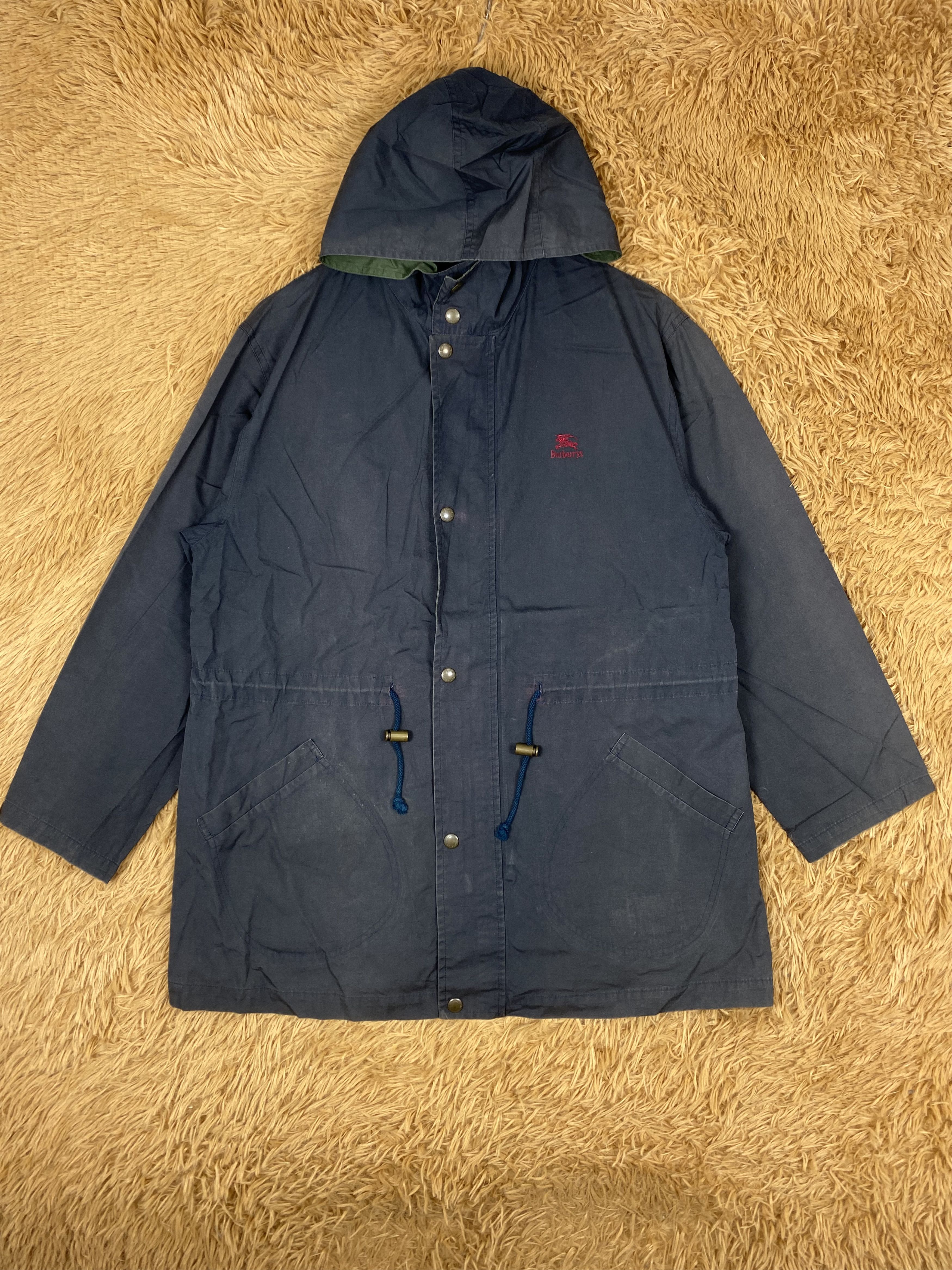 Burberry Vintage Burberry With Hoodie Faded Jacket DJ0985 Size US S / EU 44-46 / 1 - 1 Thumbnail