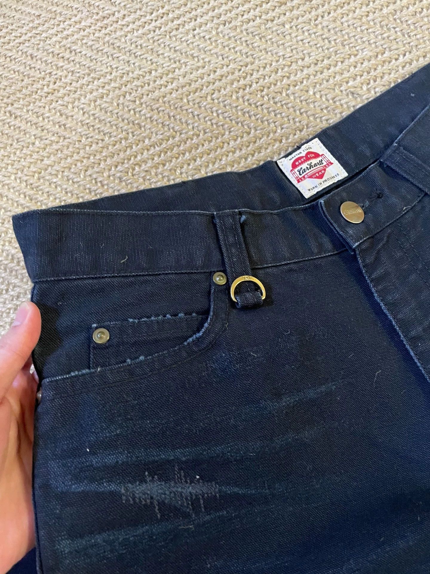 Carhartt UE X CARHARTT Fragment Damaged Pant Washed W28 Near New Size US 28 / EU 44 - 6 Thumbnail