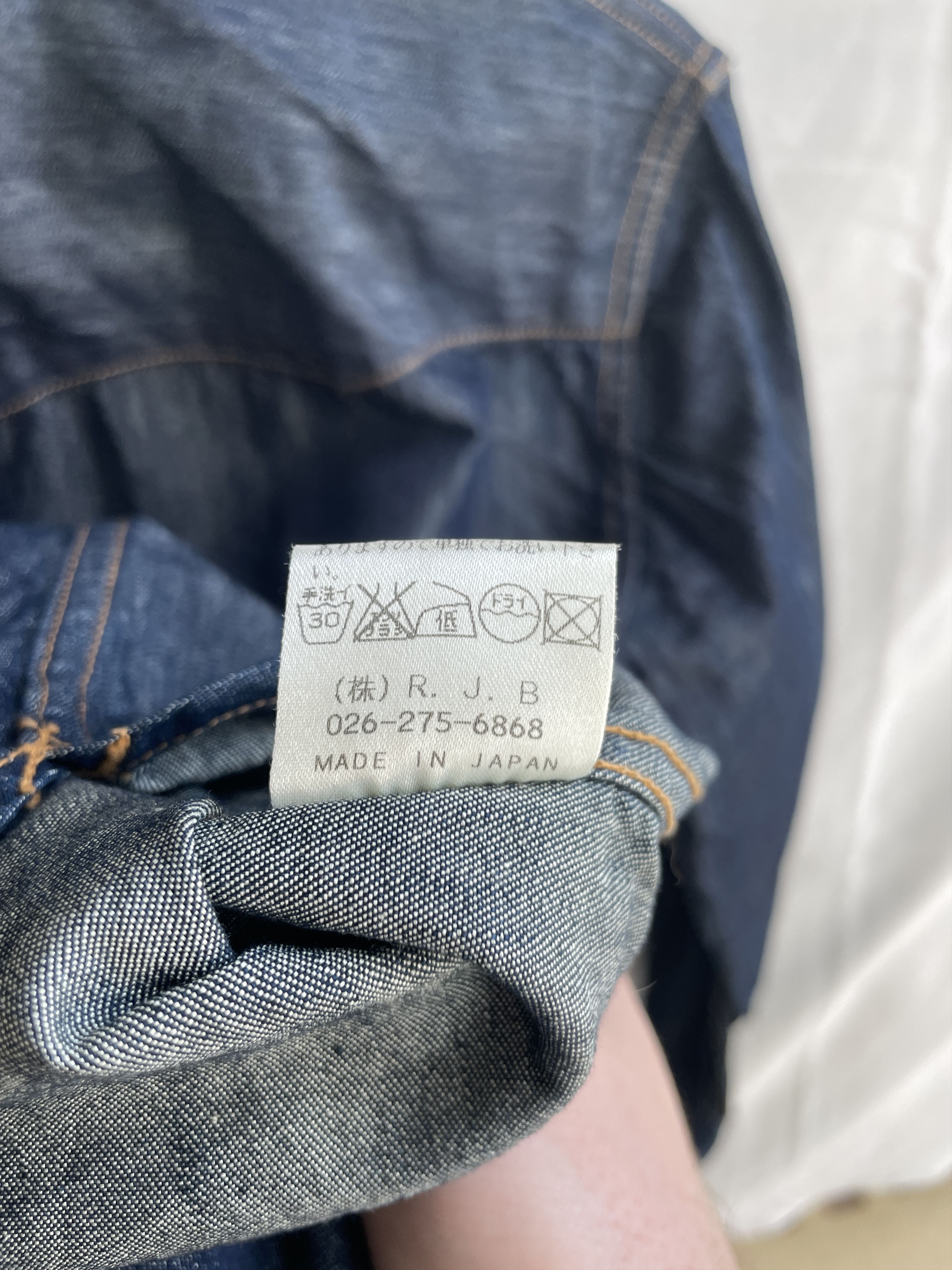 The Flat Head RJB The Flat Head Cotton Silk Denim Western Snap Button Shir Size US XS / EU 42 / 0 - 7 Thumbnail