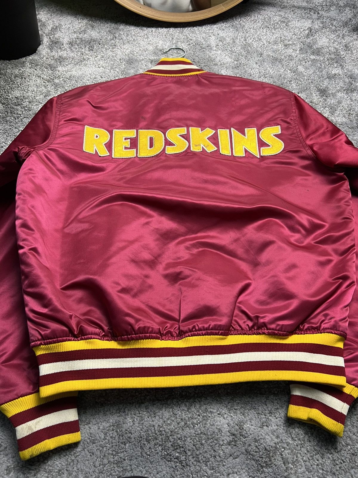 VINTAGE WASHINGTON REDSKINS STARTER deals SATIN JACKET sz XXL