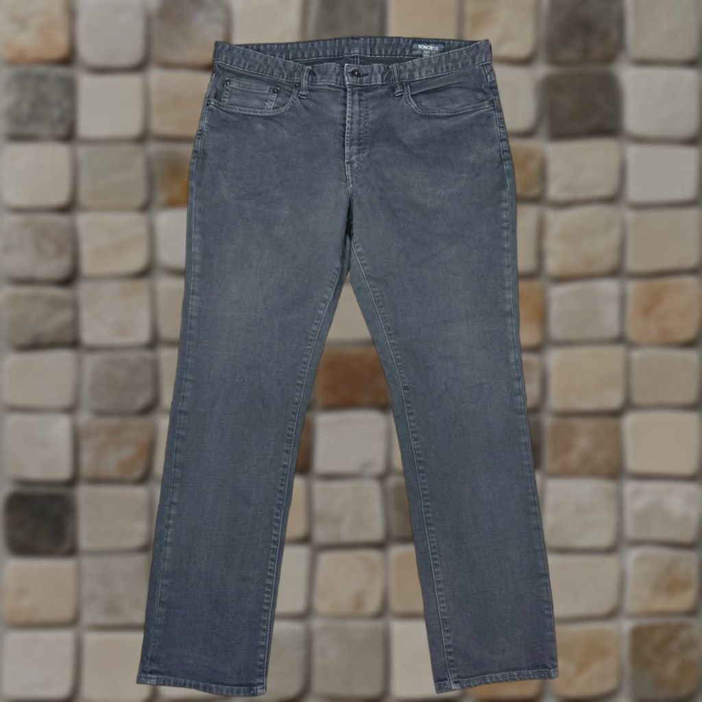 Bonobos Bonobos Jeans Mens 36 Gray Denim Slim Fit Logo Cotton Stretch Mid Rise 36x30 Size US 36 / EU 52 - 1 Thumbnail
