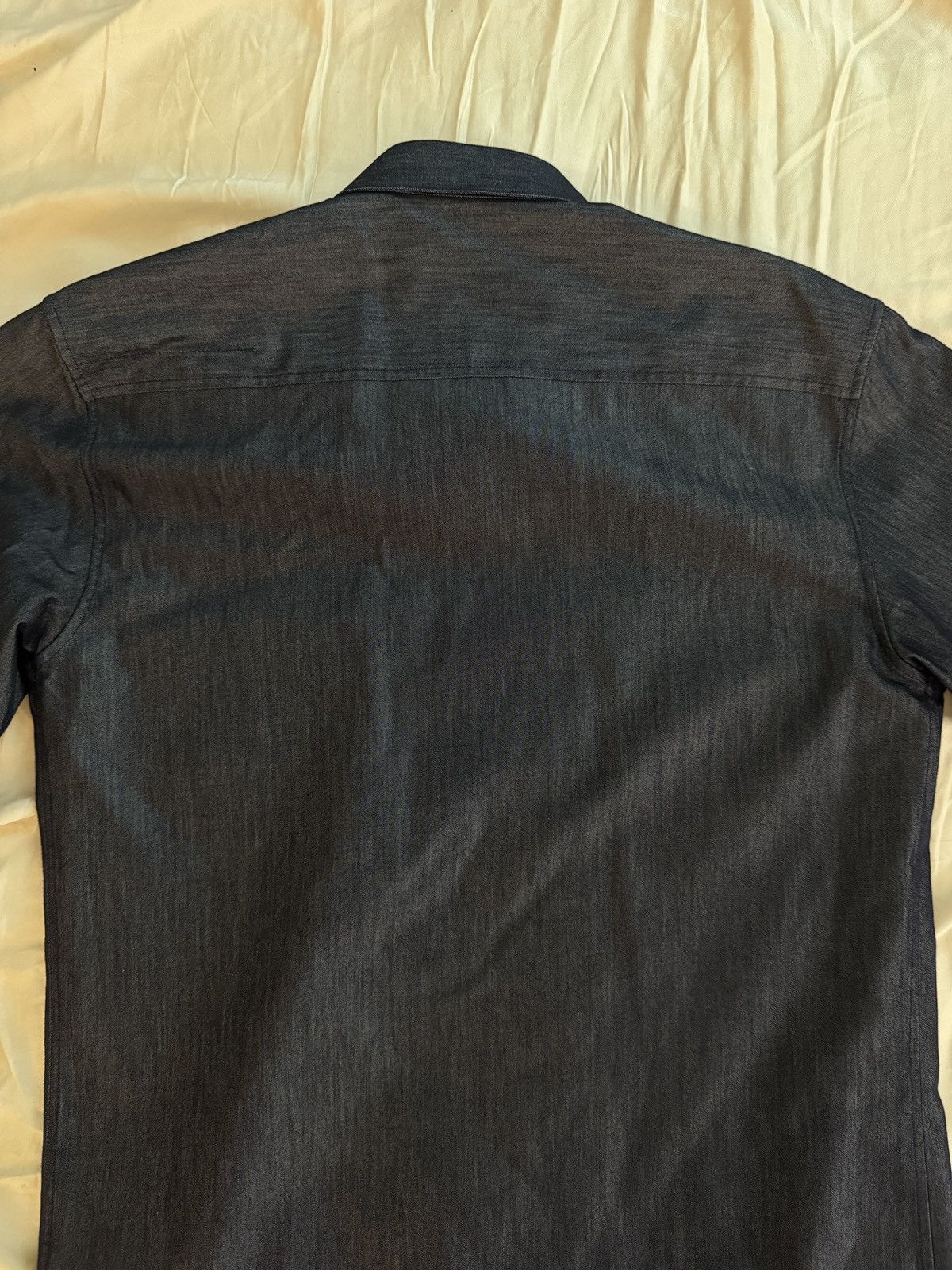 Dior Dior Cotton & Silk Blend Navy Shirt (Hedi Slimane) Size US S / EU 44-46 / 1 - 7 Thumbnail