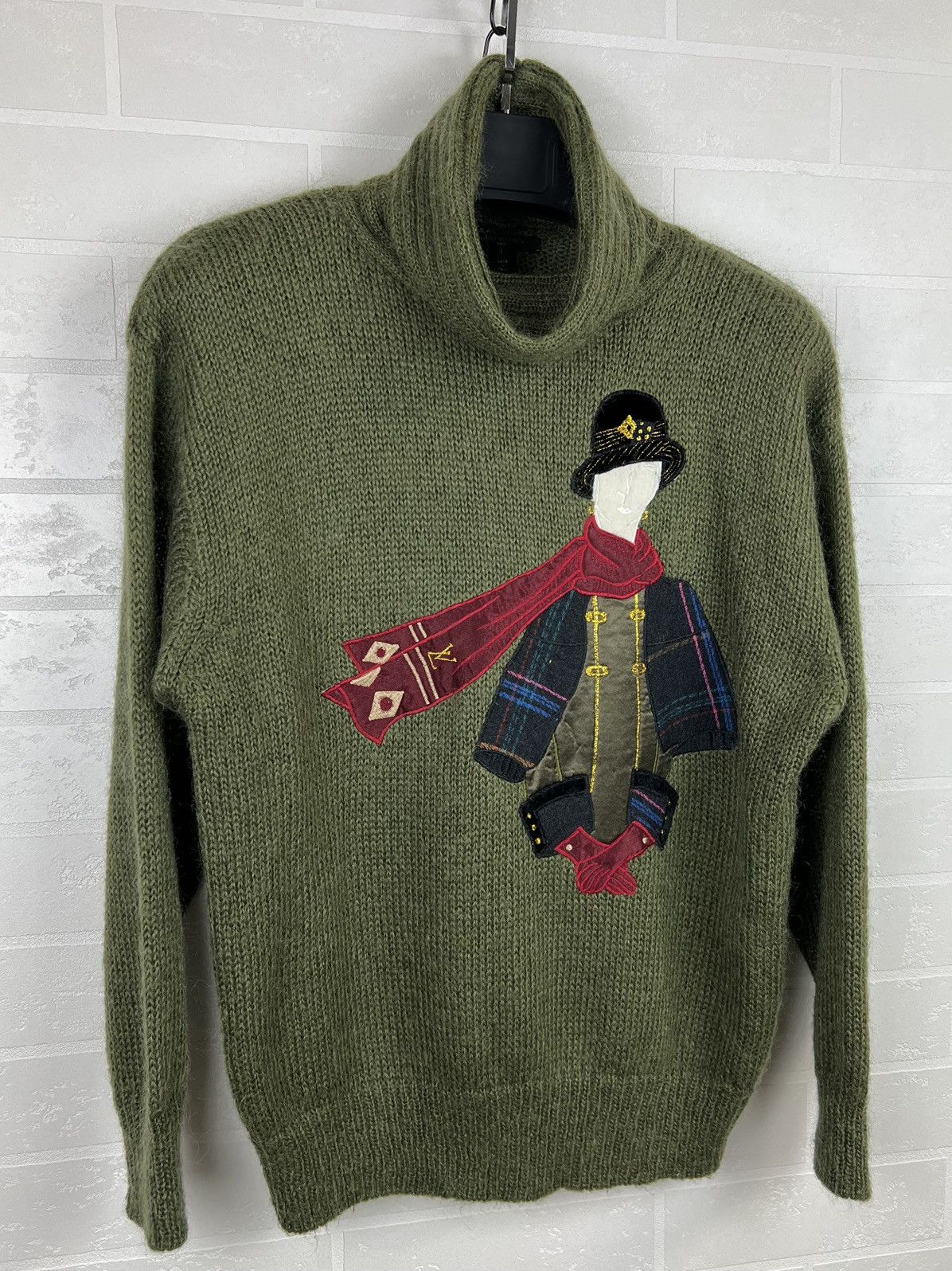 Louis Vuitton LOUIS VUITTON Sweater Turtleneck Mohair Knit Lady Big Logo Size L / US 10 / IT 46 - 2 Thumbnail