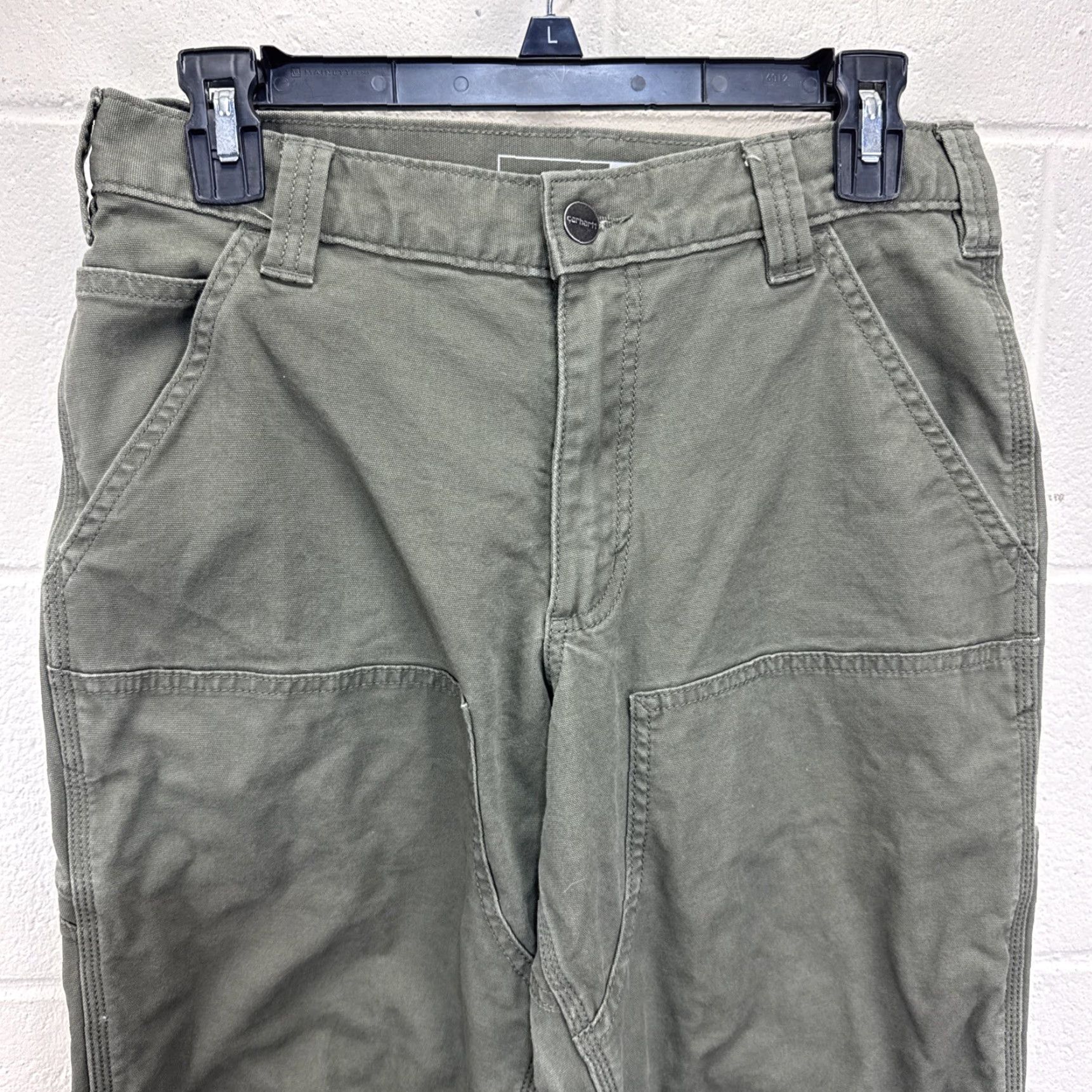 Carhartt VINTAGE Carhartt Pants Mens 30x32 Moss Green Canvas Double Knee 102802 BN2802-M Size US 30 / EU 46 - 4 Thumbnail