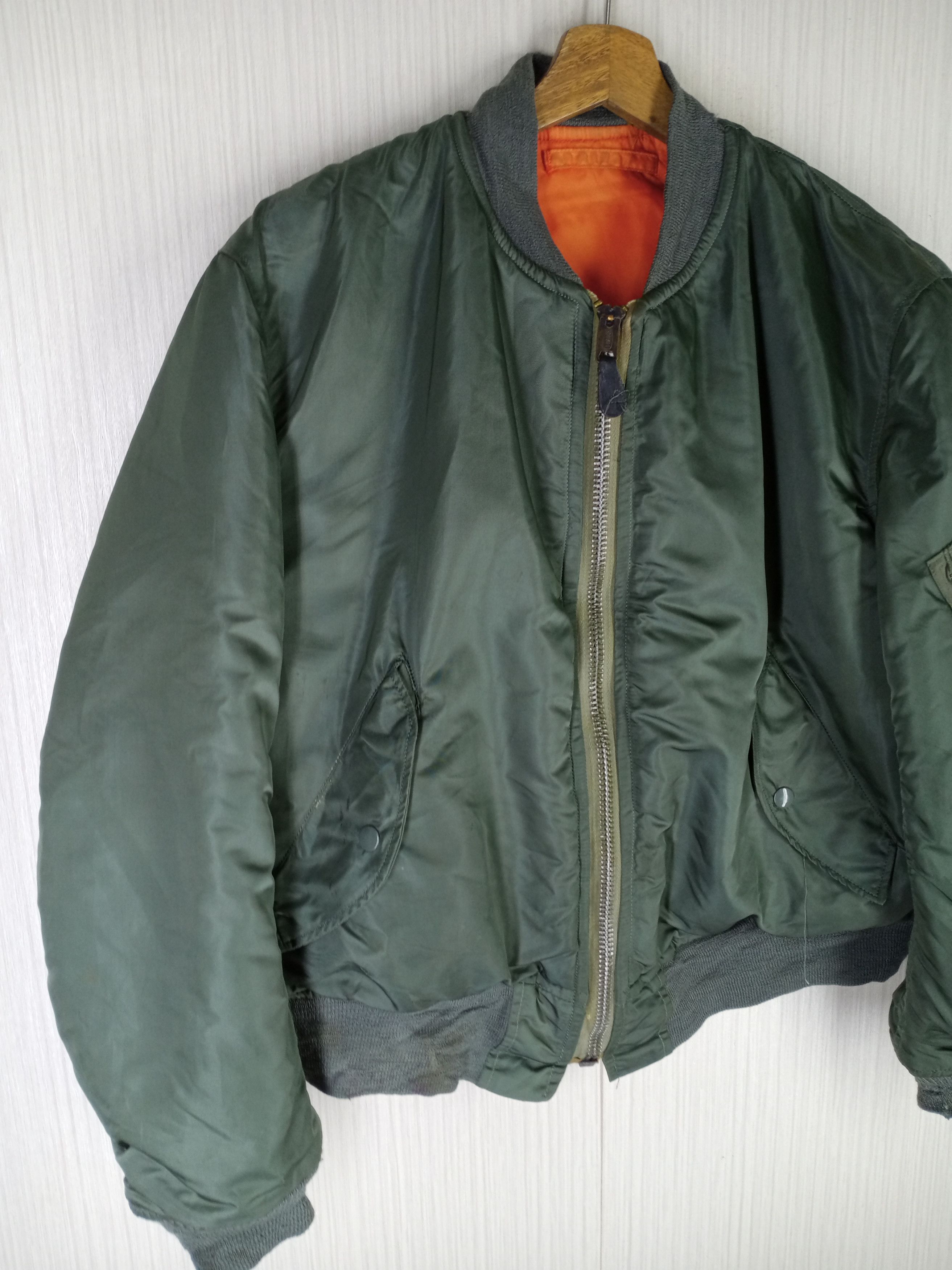 Alpha Industries Rare Vintage 70s Alpha Industries MA- I Usaf Jacket Size US L / EU 52-54 / 3 - 5 Thumbnail