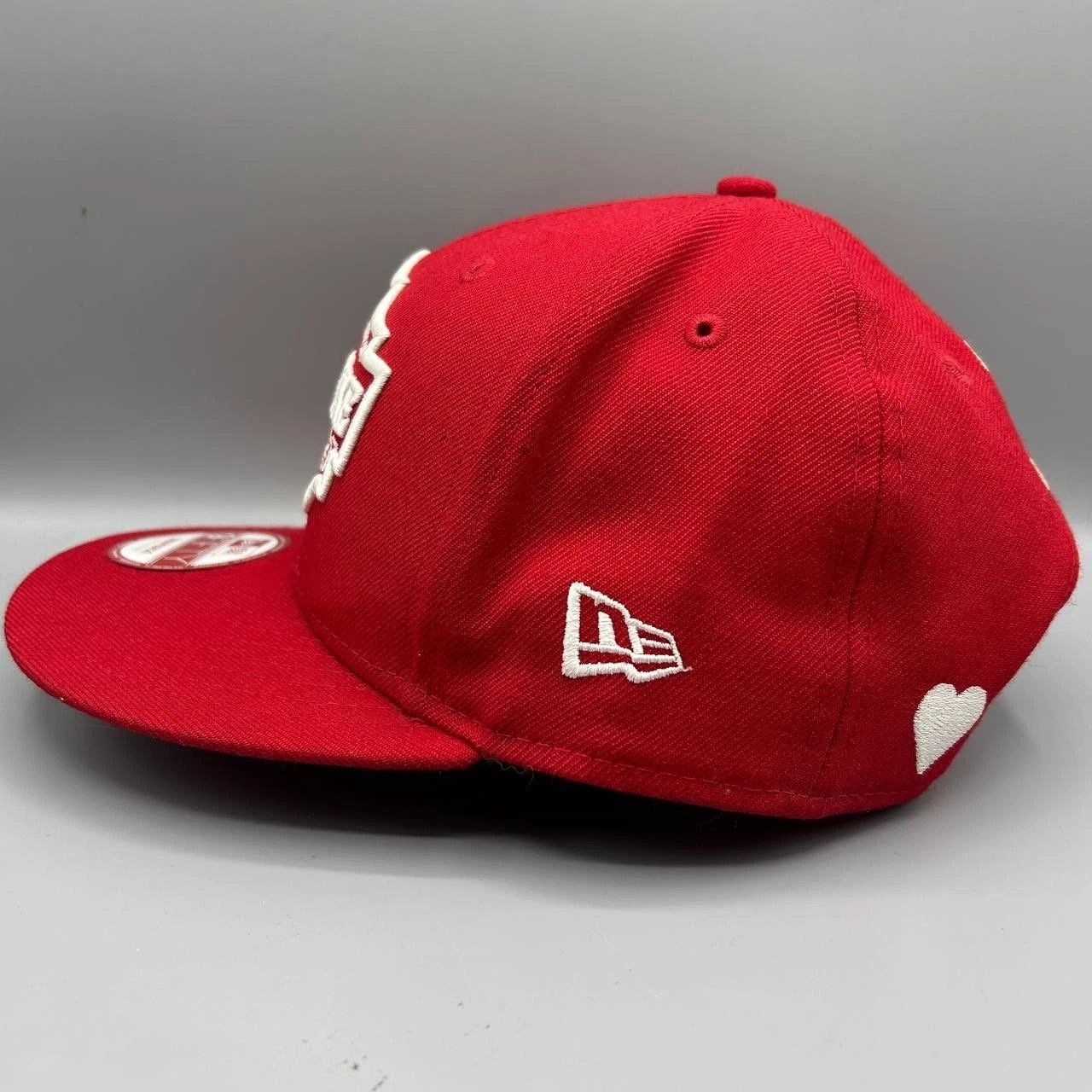 New Era Holy Smoke BBQ Hat Men Red Embroidered Snap Back Cap Wool Size ONE SIZE - 3 Thumbnail