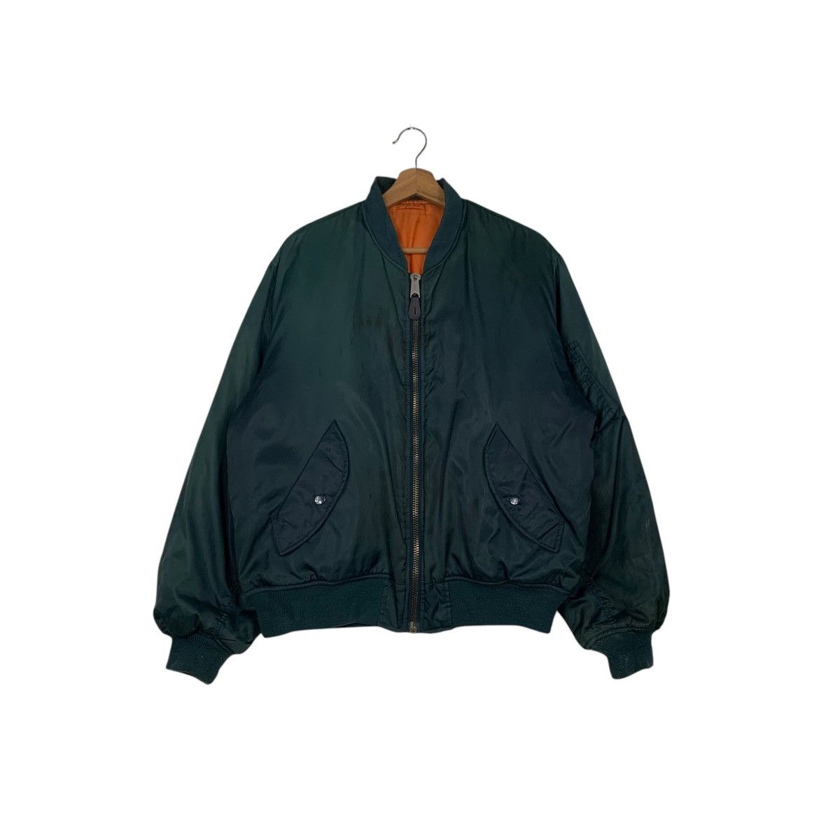 Vintage 90's PHANTOM MILITARY Ma1 Flight Bomber Jacket #2490-C112 Size US L / EU 52-54 / 3 - 1 Thumbnail