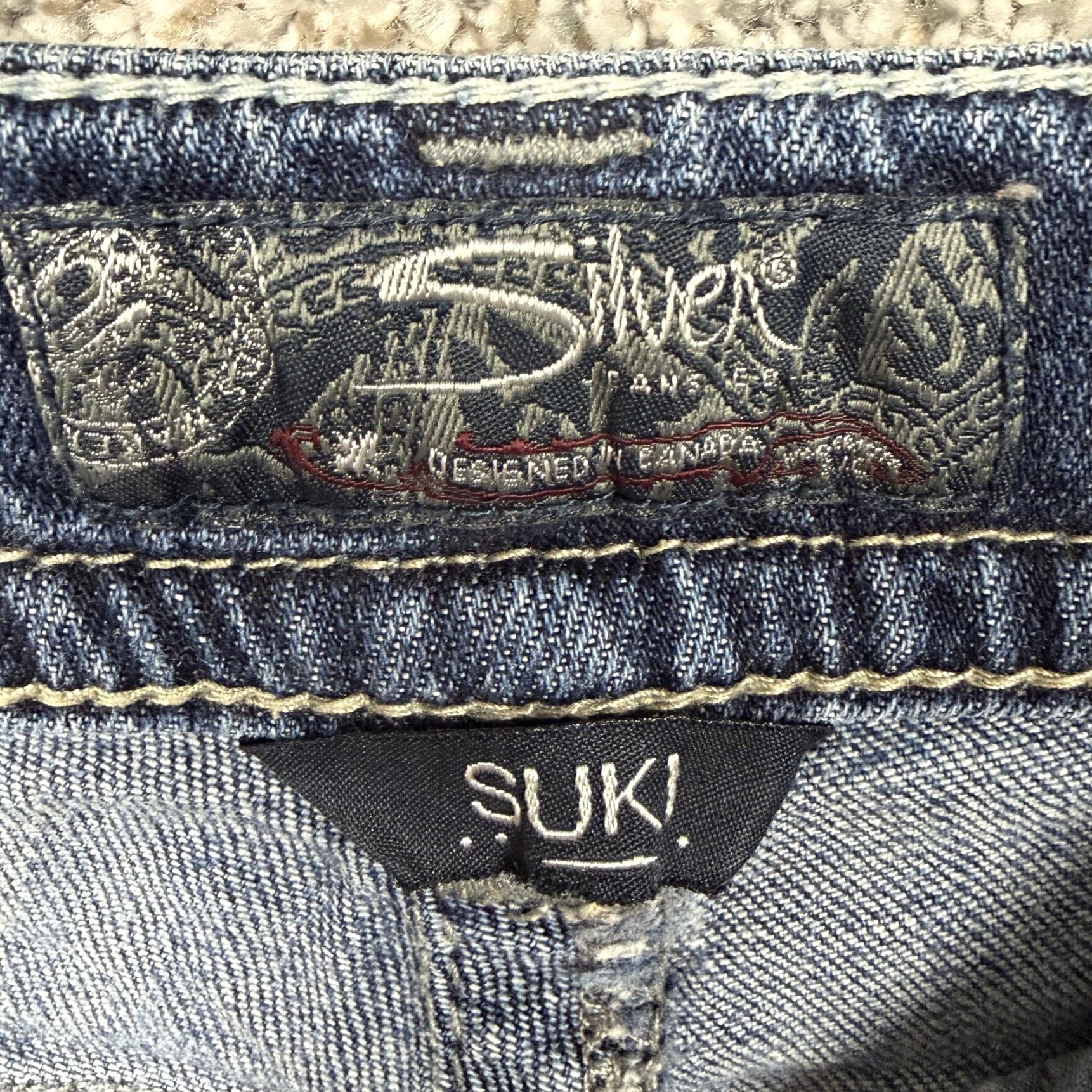 Silver Jeans Co. Silver Jeans Co Suki Bootcut Jeans Womens 30x29.5 Blue Stretch Denim Y2K Western Size 30" / US 8 / IT 44 - 7 Thumbnail