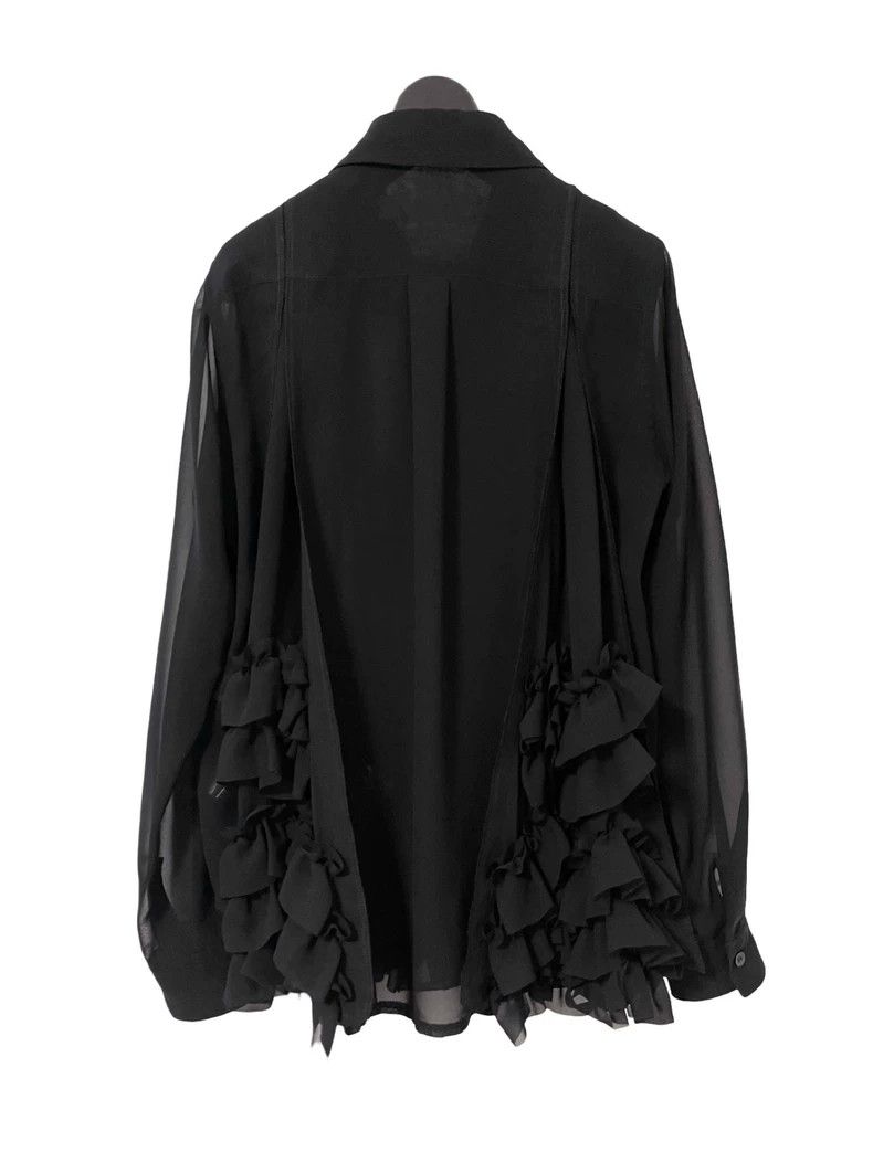 Comme des Garcons Comme Des Garcons Crew neck pleated chiffon crepe shirt Size XS / US 0-2 / IT 36-38 - 3 Thumbnail