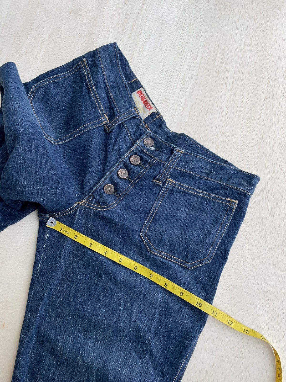 If Six Was Nine × Japanese Brand × Vintage Vintage Flare Indianax Jeans Bootcut Size 30" / US 8 / IT 44 - 11 Thumbnail