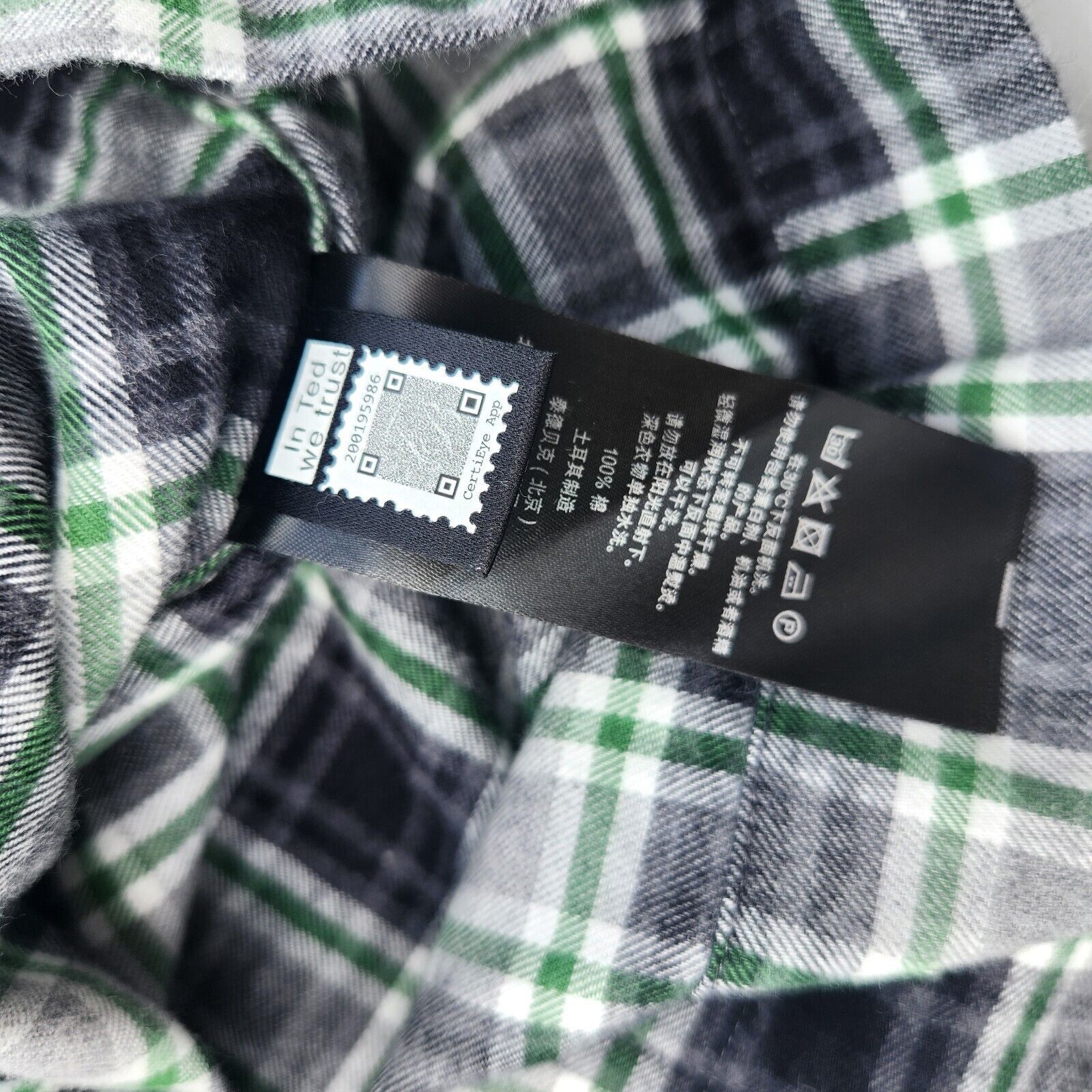 Ted Baker Ted Baker Men's Plaid Flannel Cotton Button Shirt Size XL Size US XL / EU 56 / 4 - 6 Thumbnail