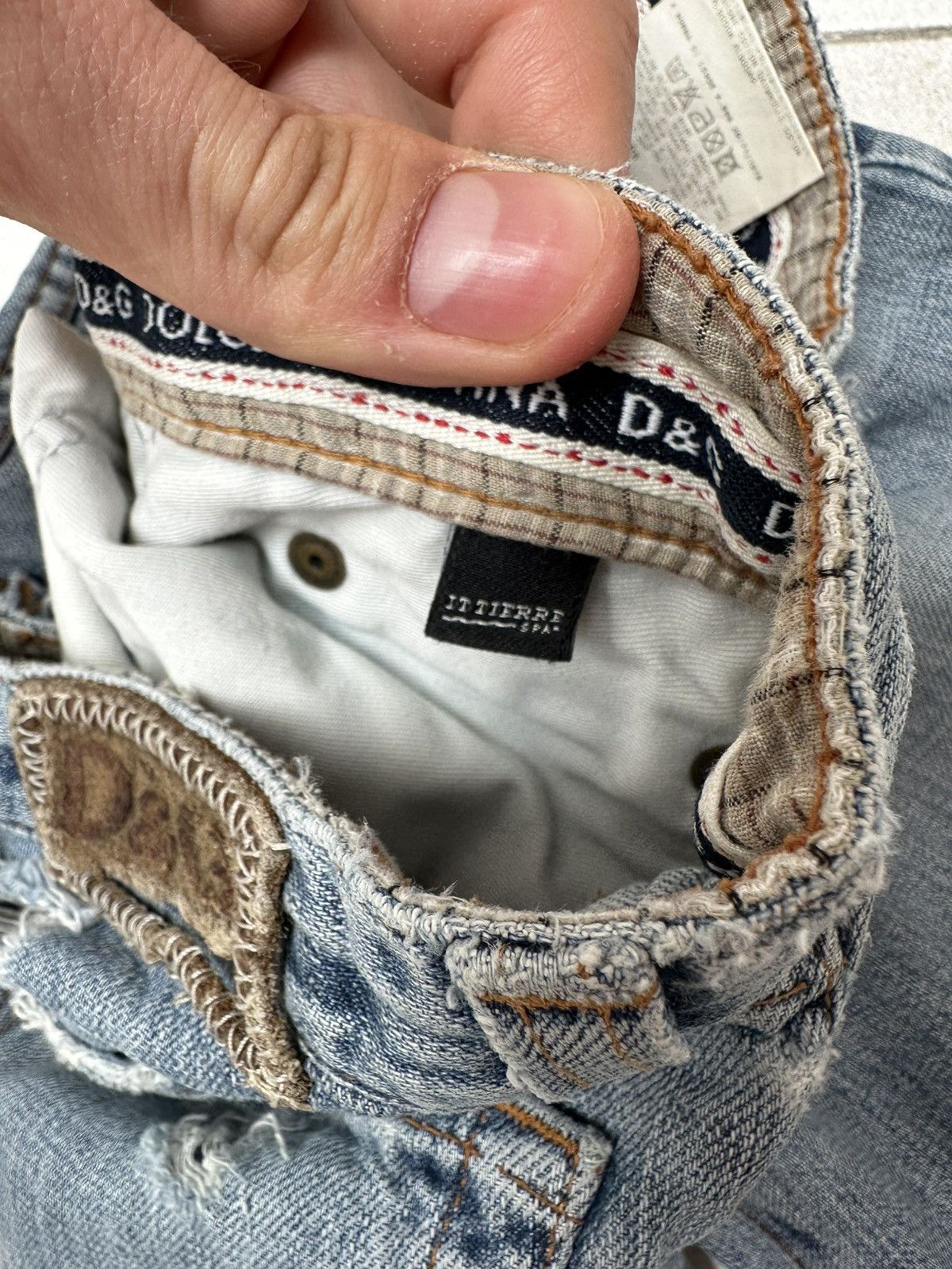 Dolce & Gabbana D&G Distressed Archive Jeans — Grunge Y2K Style Size US 33 - 10 Thumbnail