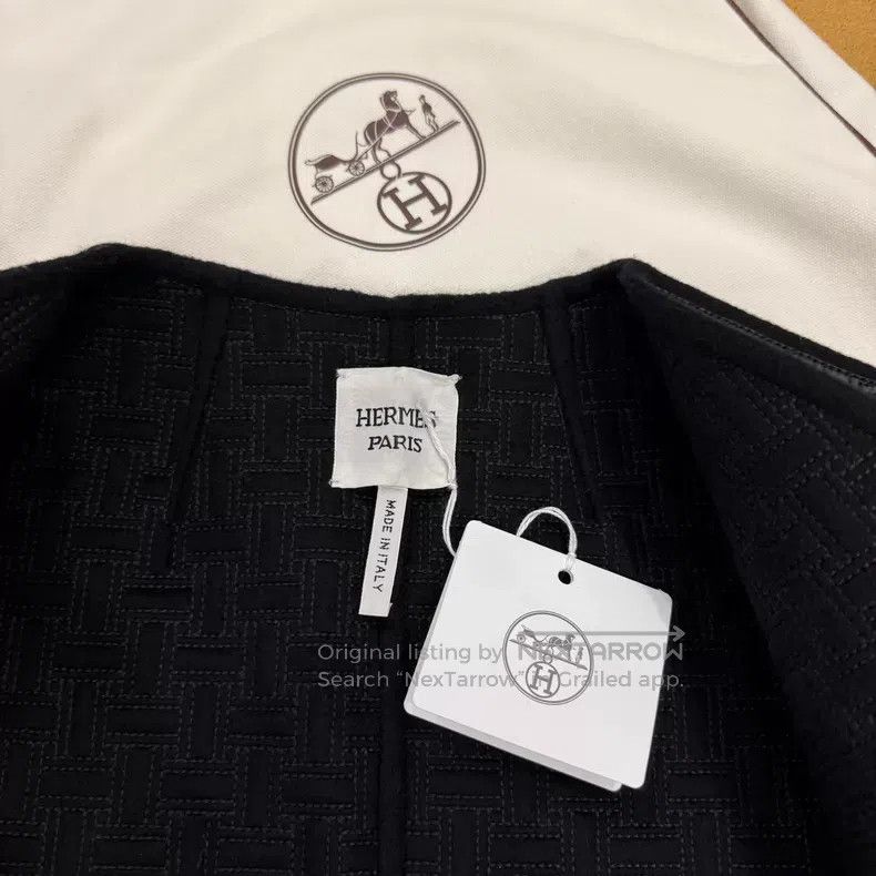 Hermes Hermes Black Lamb Leather Jacket Size XS / US 0-2 / IT 36-38 - 4 Thumbnail