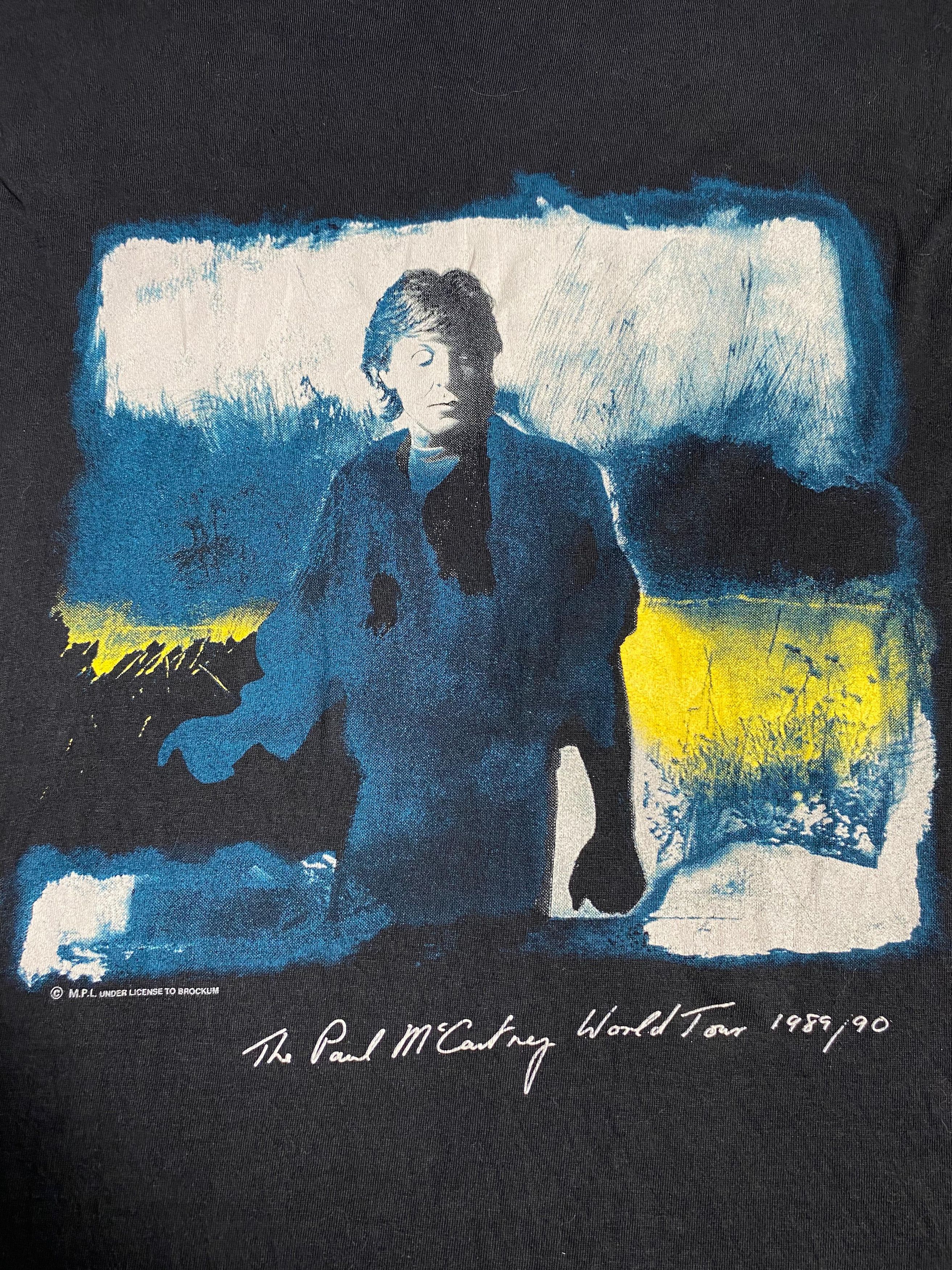 Band Tees Vintage 1989/90 The Paul McCartney World Tour Tshirt Size US L / EU 52-54 / 3 - 3 Thumbnail