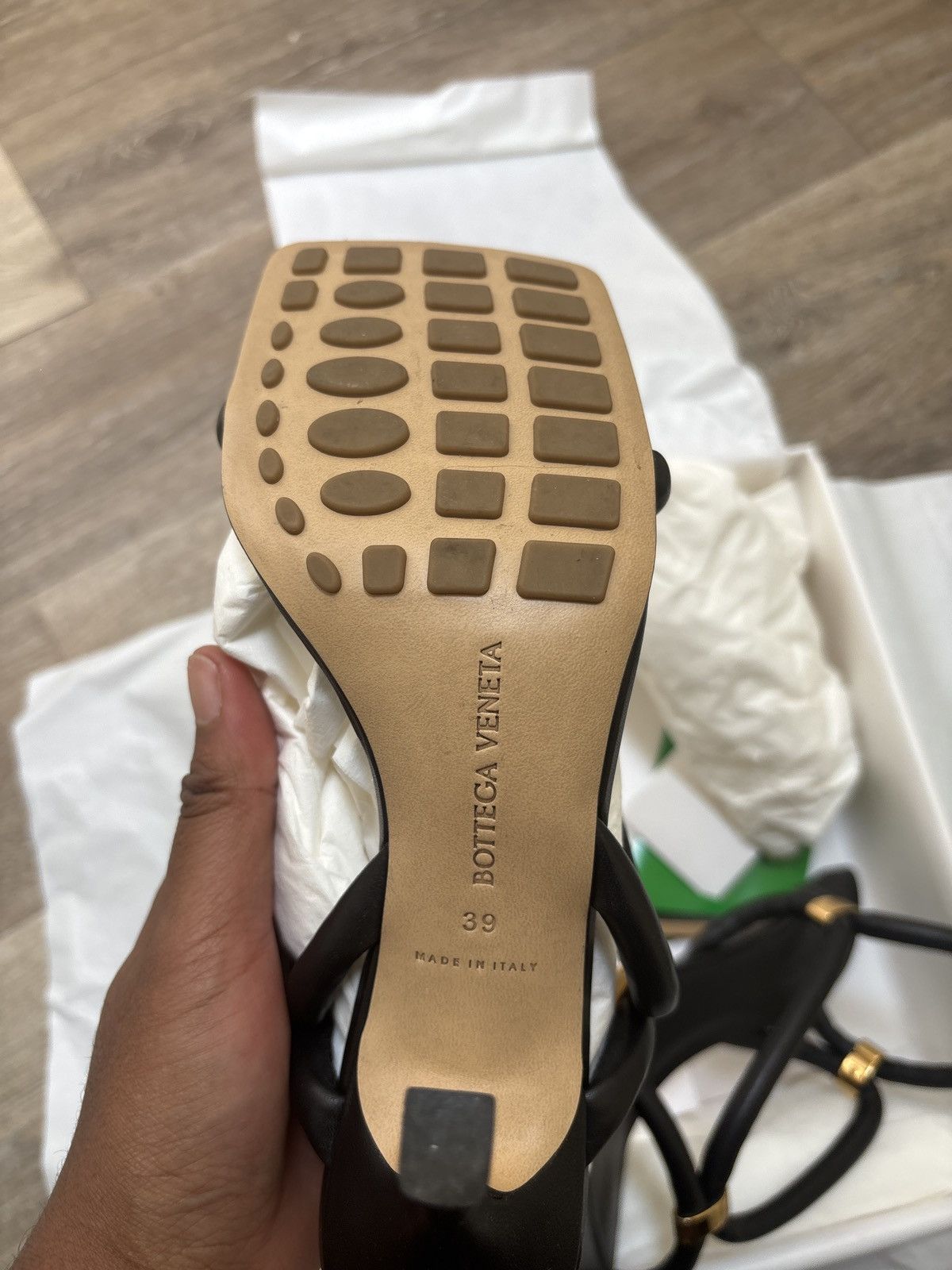 Bottega Veneta Bottega Veneta Stretch Sandal- Nappa Opaque Black Size US 9 / IT 39 - 3 Thumbnail