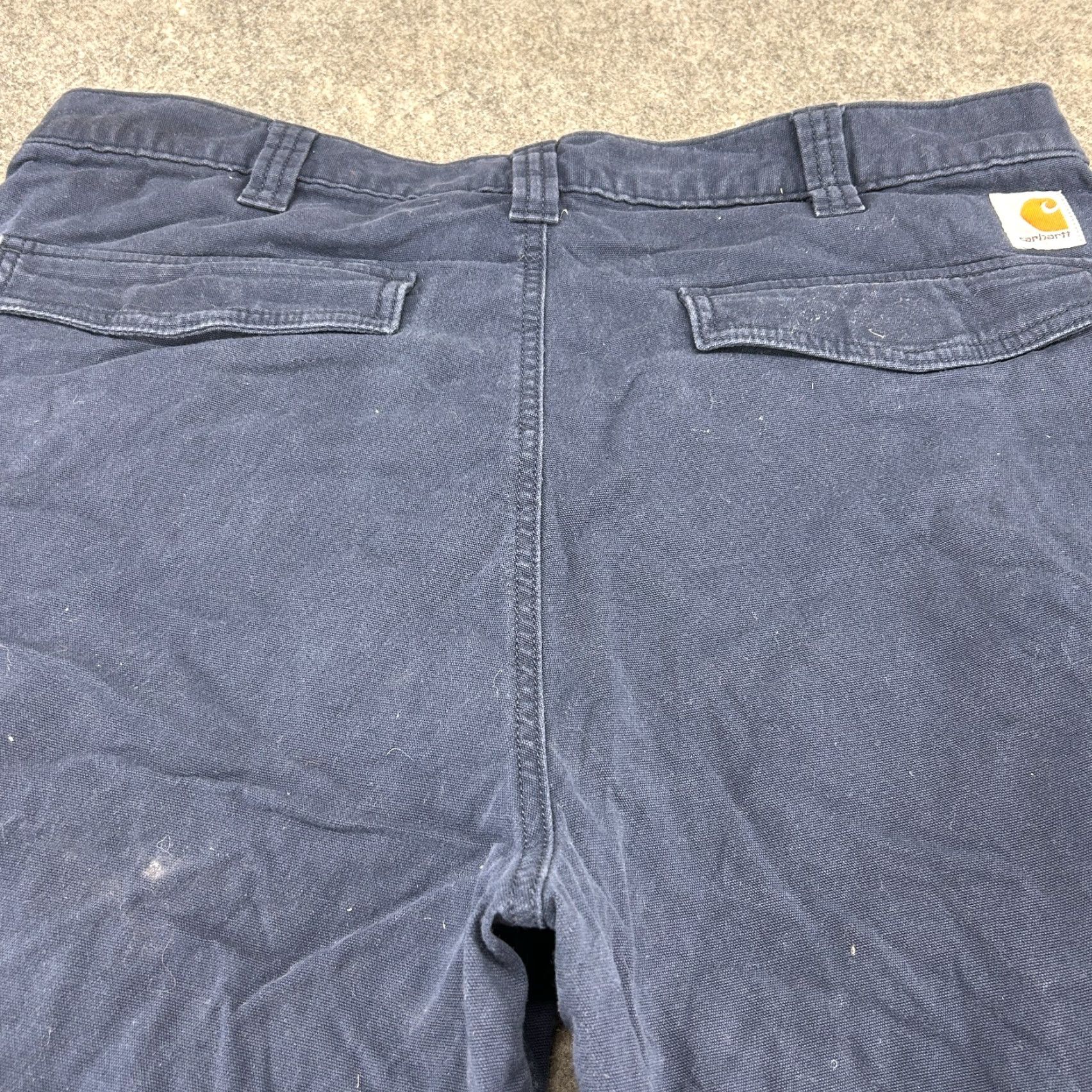 Carhartt VINTAGE Carhartt Pants Mens 38x34 Blue Navy Cargo Carpenter Relaxed Canvas Rugged Flex Size US 38 / EU 54 - 7 Thumbnail