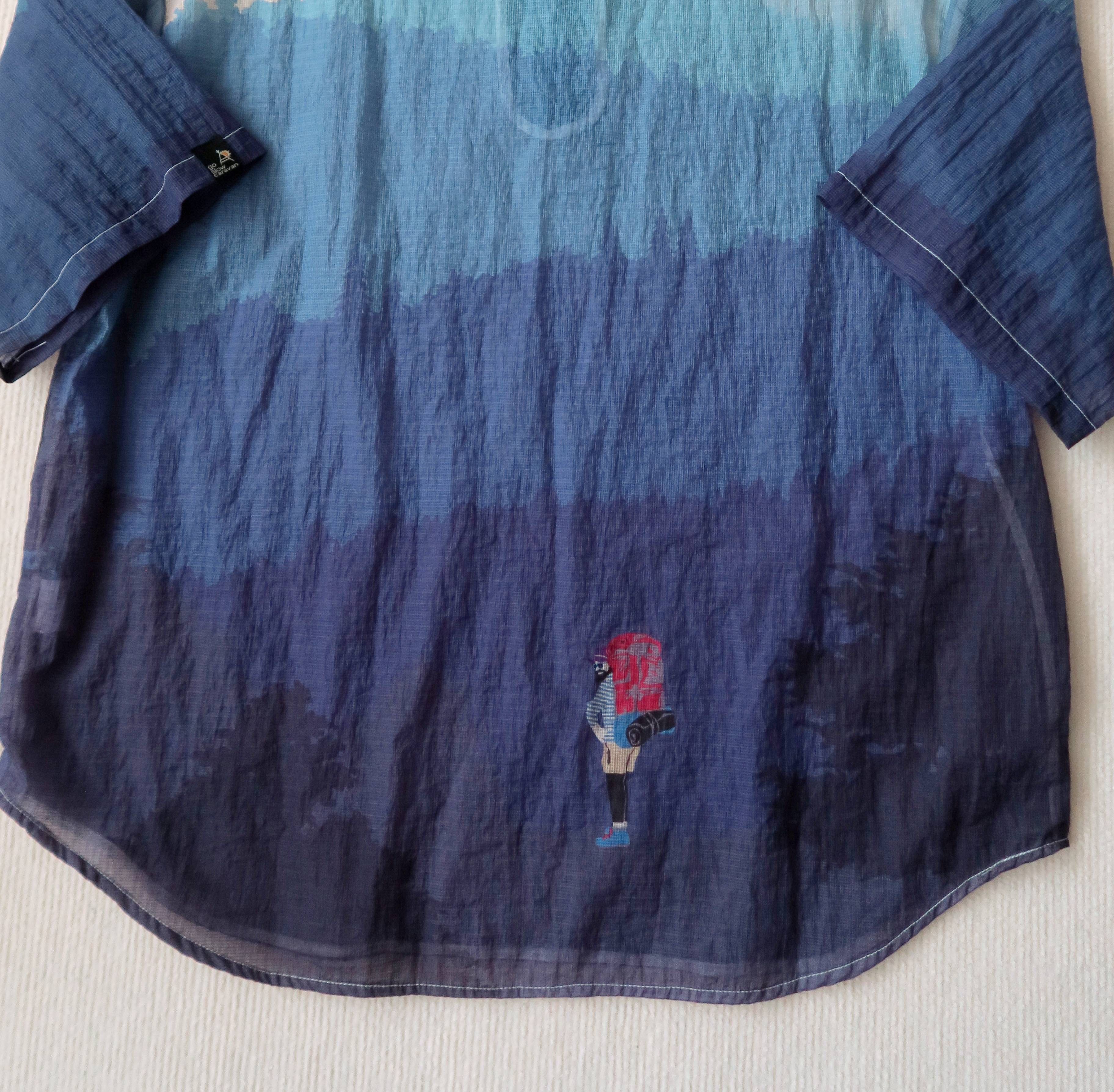 go slow caravan Go Slow Caravan Japan Mesh Night to Dawn Gorpcore Shirt Size US L / EU 52-54 / 3 - 3 Thumbnail