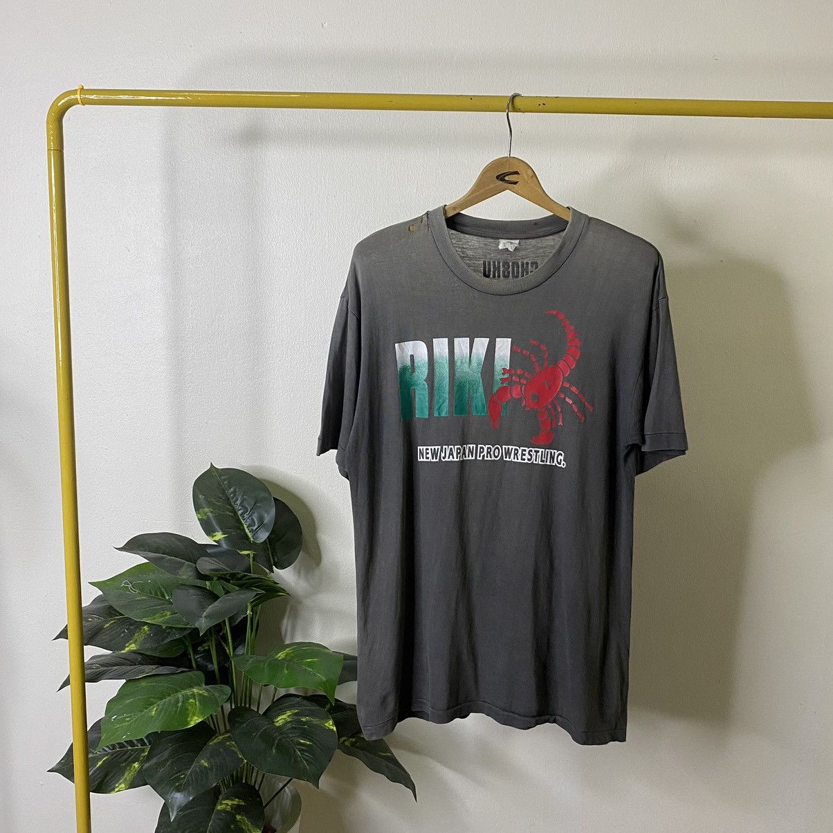Vintage × WWE × WWF 1990s NJPW Riki Choshu Scorpion Deathlock Sunfaded Tee Size US M / EU 48-50 / 2 - 1 Thumbnail