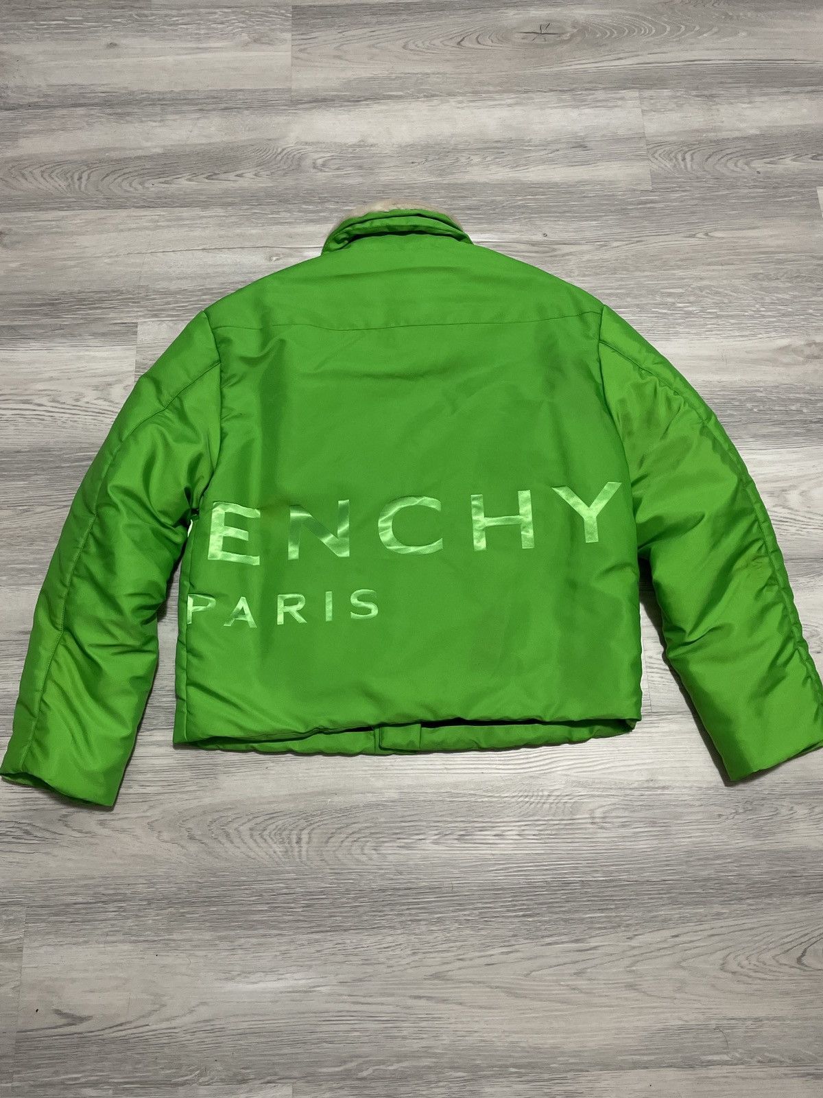 Givenchy Givenchy Neon Green Shearling Jacket Size US M / EU 48-50 / 2 - 10 Thumbnail
