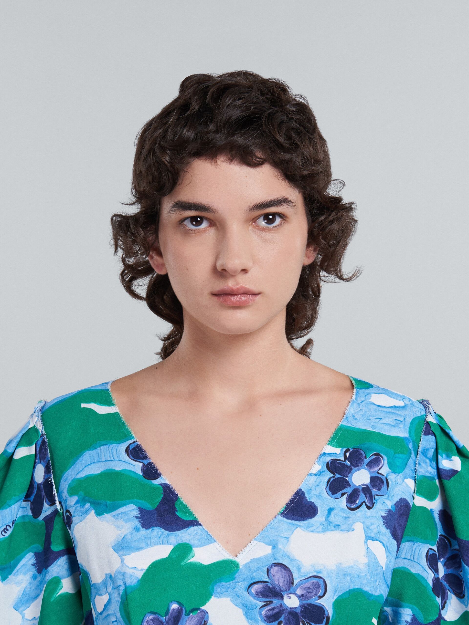 Marni o1y1025 Midi Dress in Multicolor Size XS / US 0-2 / IT 36-38 - 5 Thumbnail