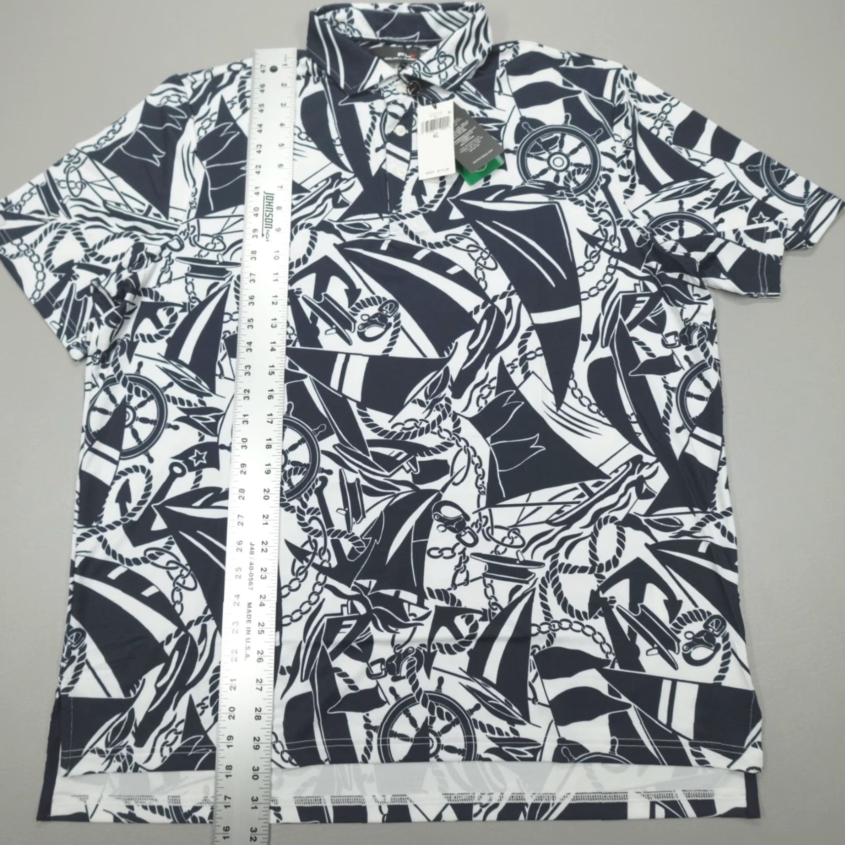 RLX Ralph Lauren VINTAGE RLX Ralph Lauren Polo Men's XL Performance Nautical Sailboat Print Size US XL / EU 56 / 4 - 7 Thumbnail