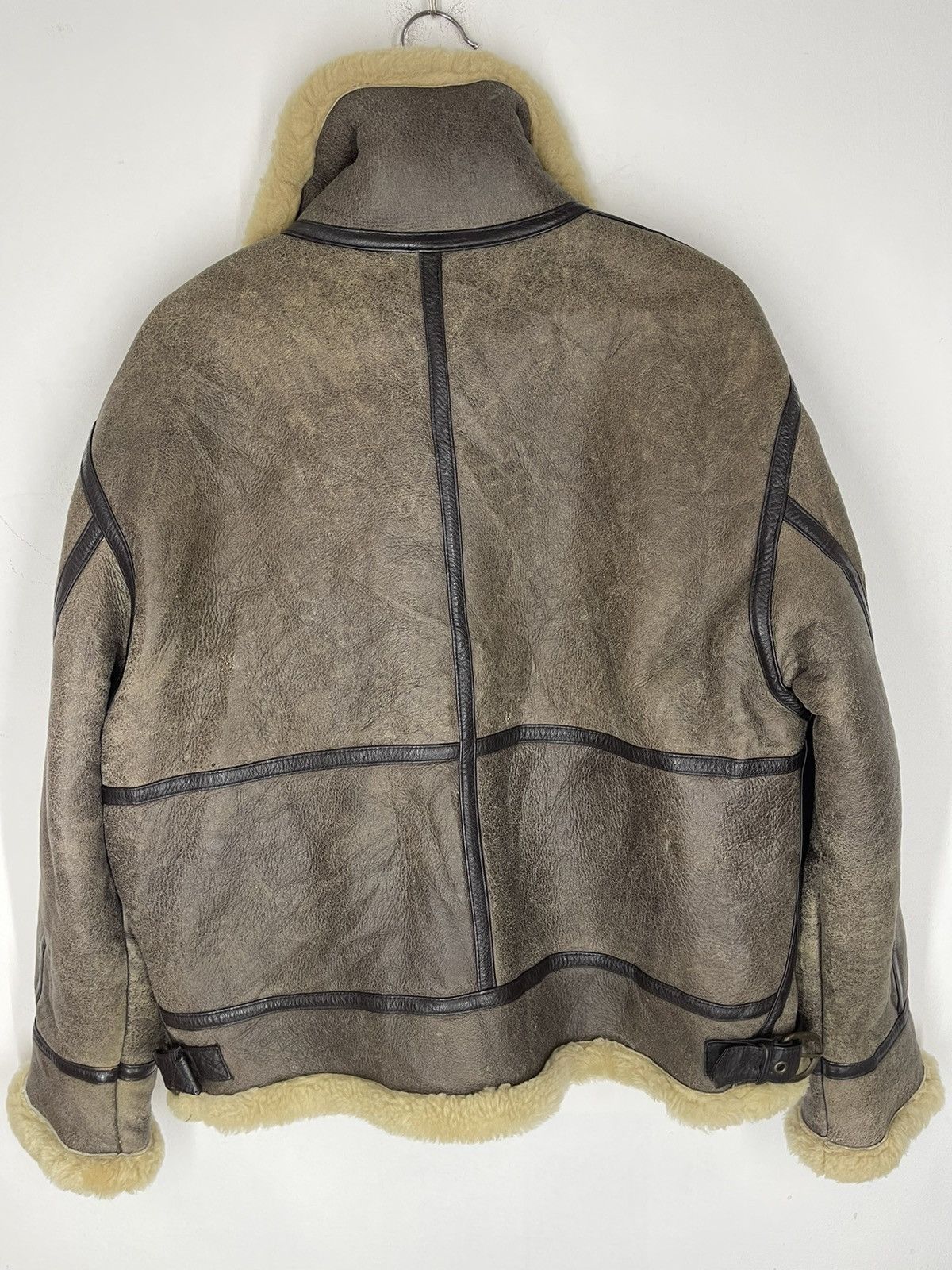 Vintage Vintage POTTAR B-3 Shearling Lambskin Jacket USA Pride Size US L / EU 52-54 / 3 - 7 Thumbnail