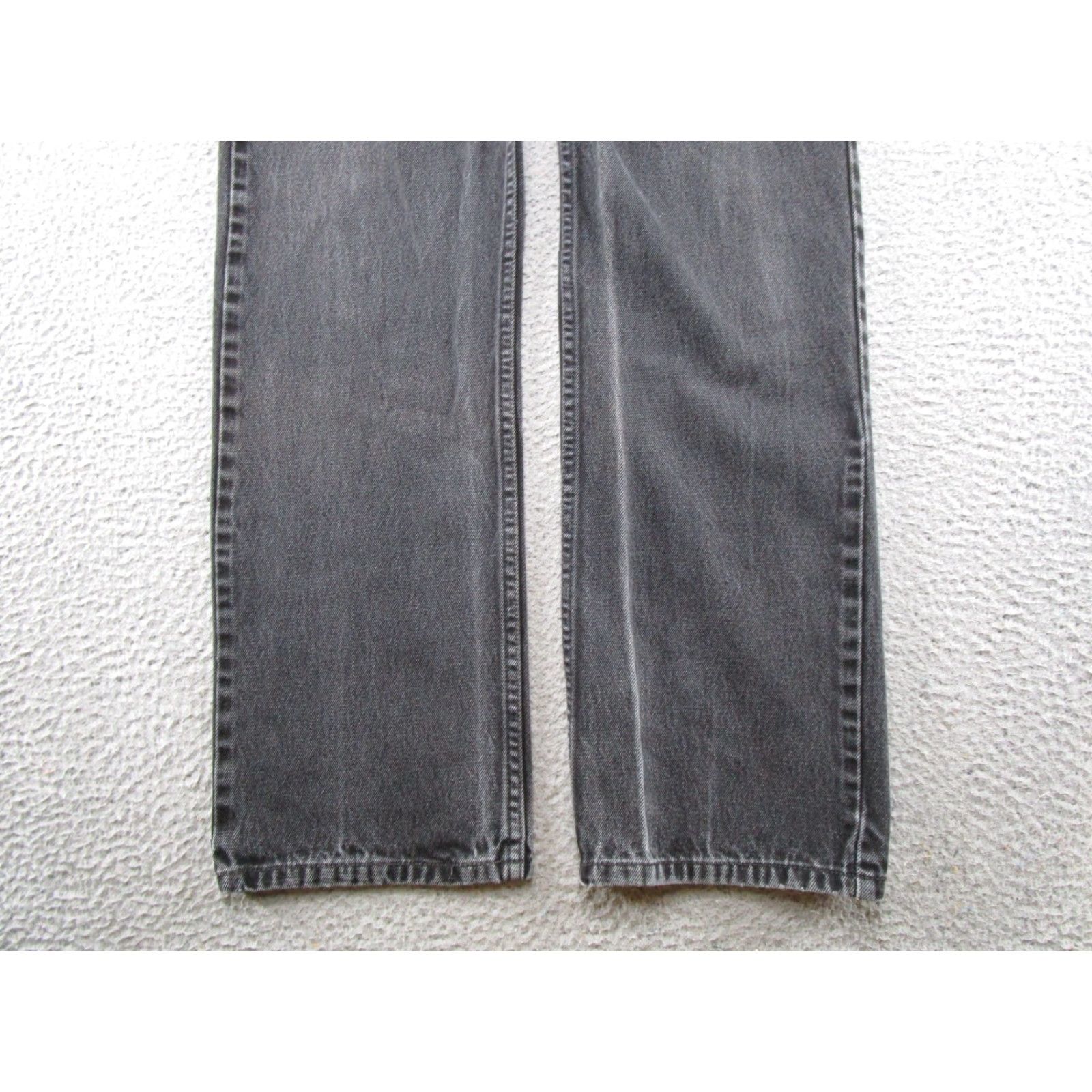 Levi's VTG Levi's Relaxed Fit Straight Leg Denim Jeans 34x36 Black 5-Pocket Design Cotton Denim Men Jeans Straight VTG Levi's Regular Size 34 Mens Size US 34 / EU 50 - 2 Thumbnail