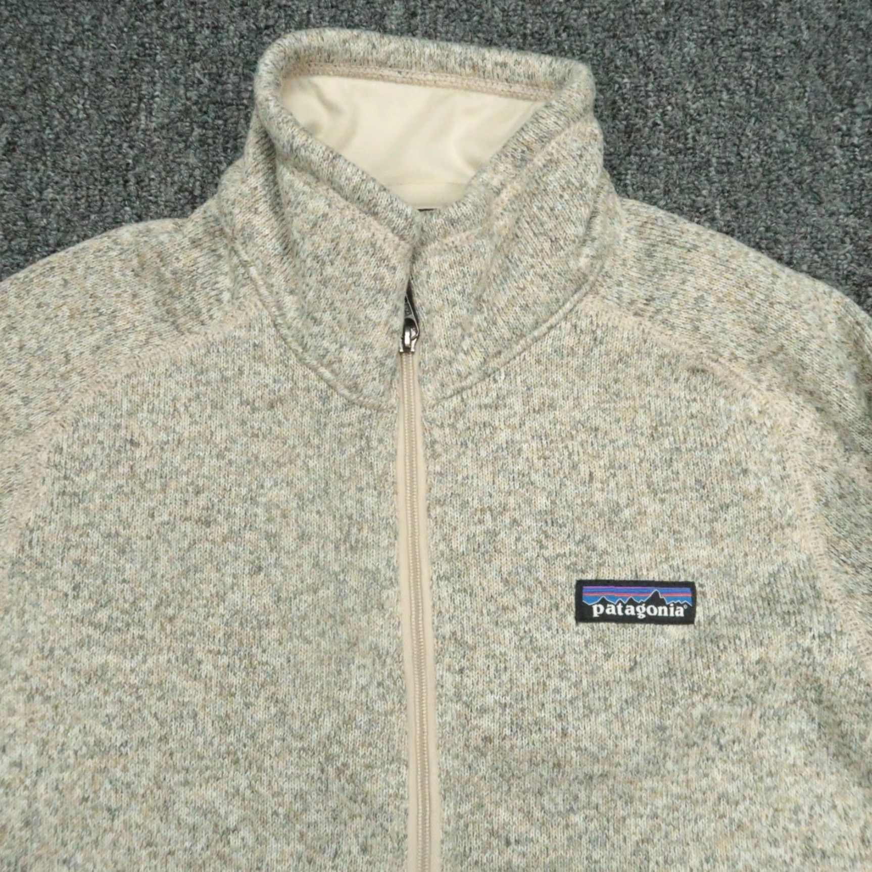Patagonia Patagonia Sweater Womens Medium Pelican Tan Quarter Zip Fleece Jumper Size M / US 6-8 / IT 42-44 - 2 Thumbnail