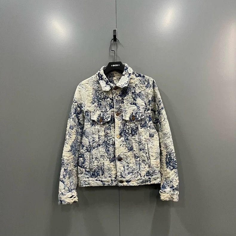 Louis Vuitton Louis Vuitton Plant flower embroidered denim jacket 2501-Ne Size US S / EU 44-46 / 1 - 1 Thumbnail