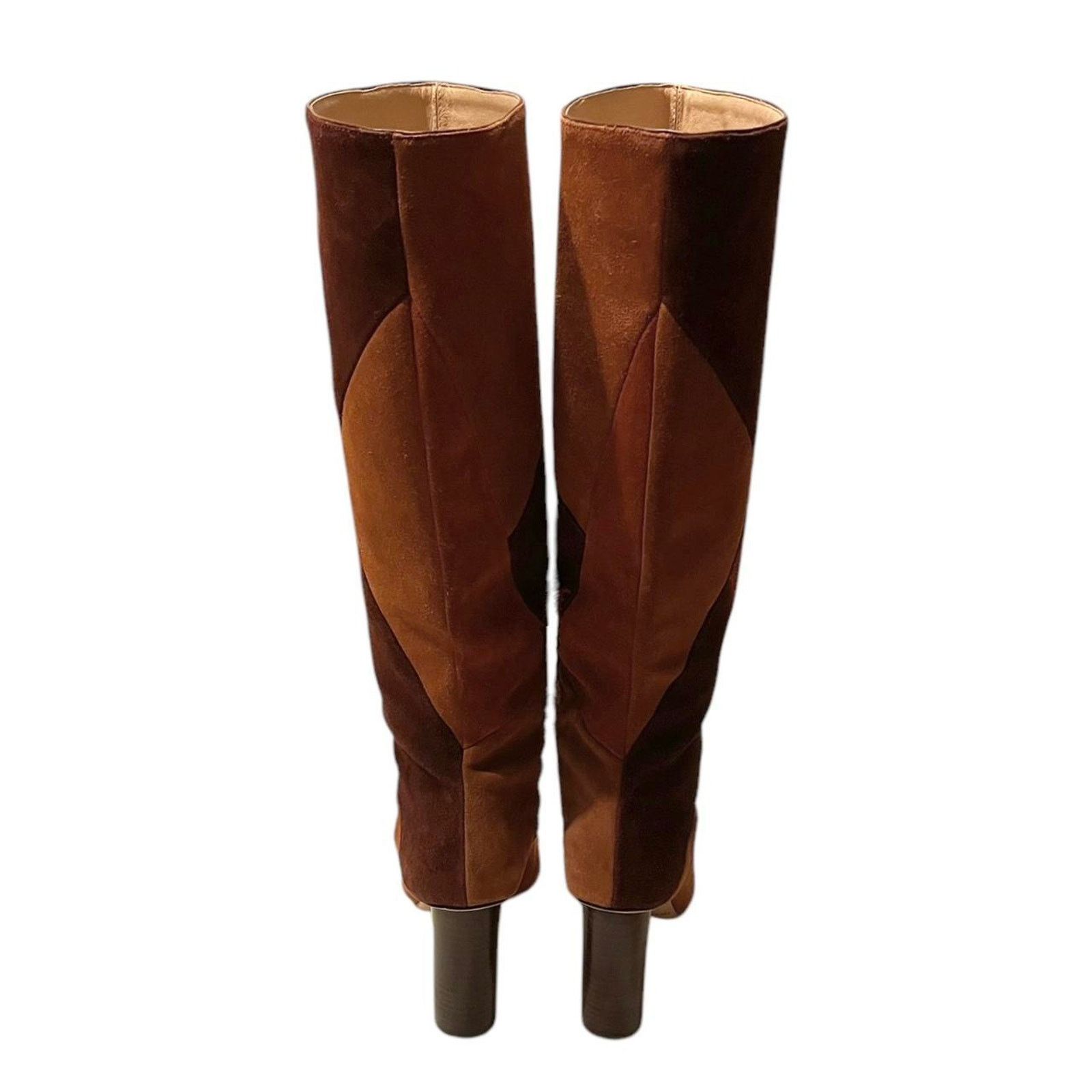 Ulla Johnson Ulla Johnson Jerri cowhide suede patchwork knee high boot 38 Size US 7.5 / IT 37.5 - 3 Thumbnail
