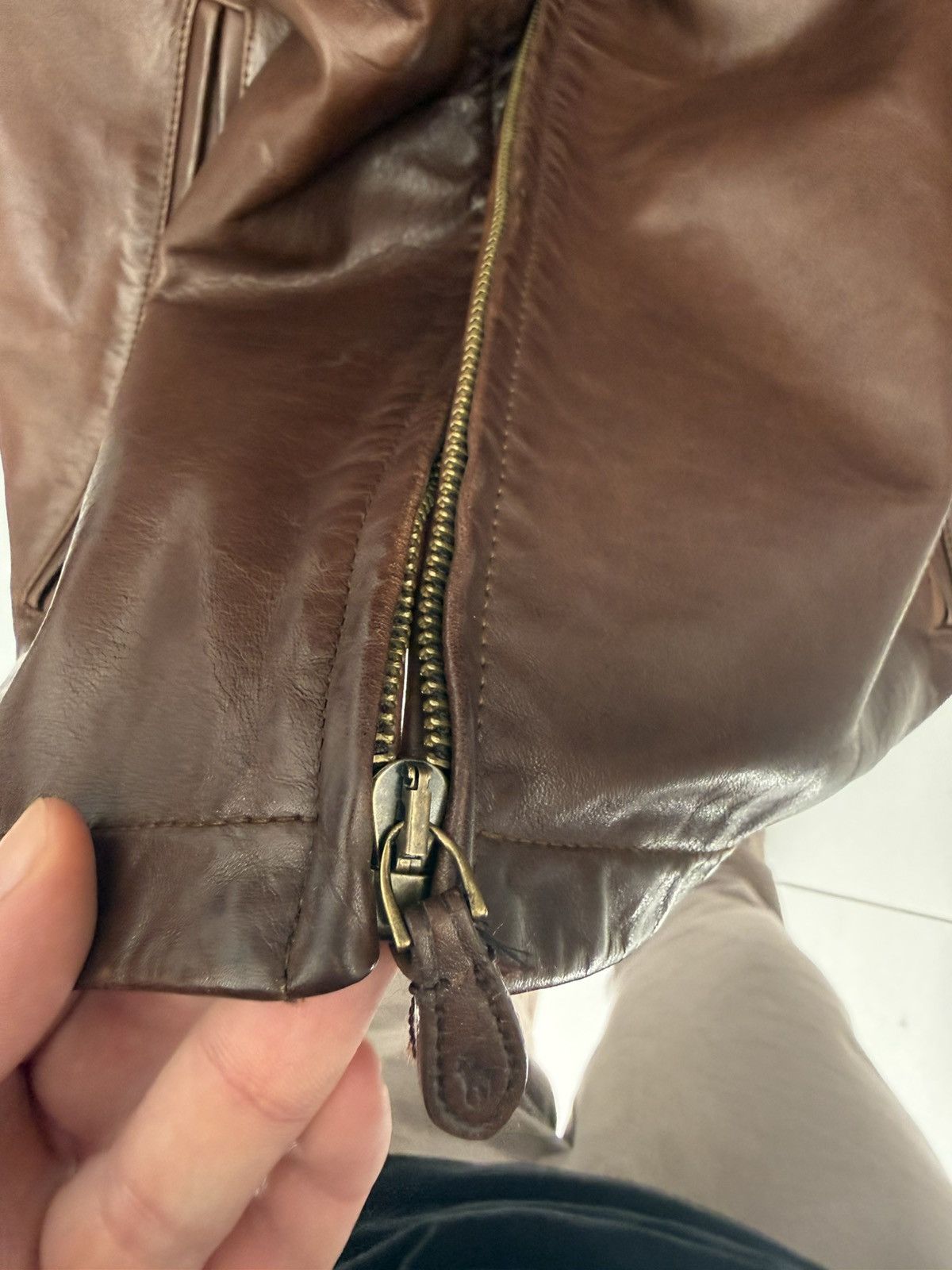 Ralph Lauren Ralph Lauren Maxwell Leather Jacket (XL) Size US XL / EU 56 / 4 - 3 Thumbnail
