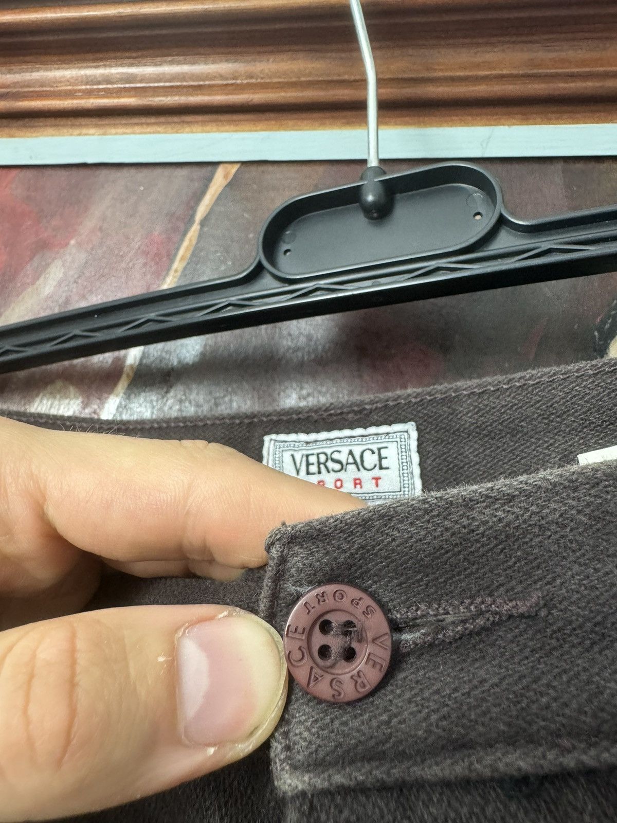 Versace Versace Sport Vintage Cargo Pant Brown Rare Luxury Designer Size US 32 / EU 48 - 3 Thumbnail