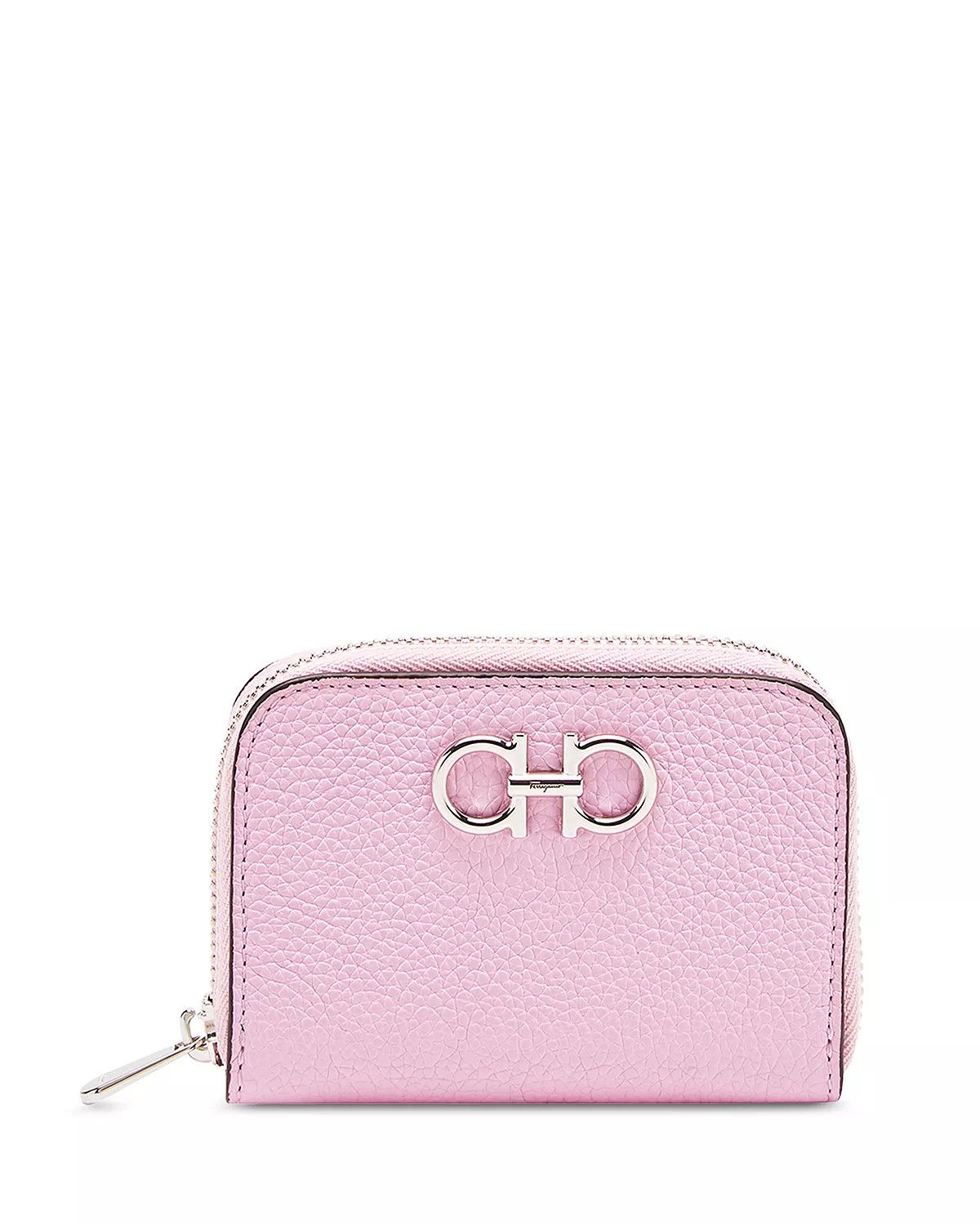 Salvatore Ferragamo o1s1rm0924 Size: OS / Zip Around Leather Wallet in Pink Size ONE SIZE - 1 Thumbnail