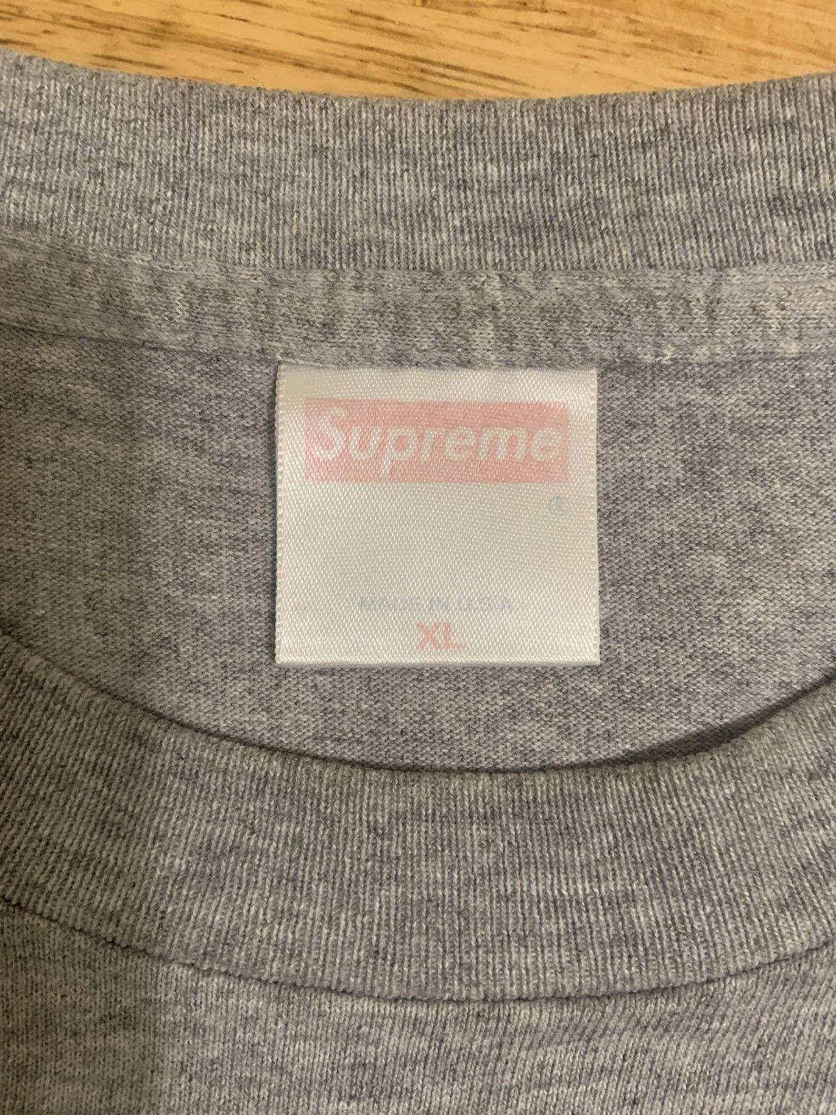 Supreme Supreme 1998 Brown/Cream on Grey Box Logo Tee Size US XL / EU 56 / 4 - 3 Thumbnail