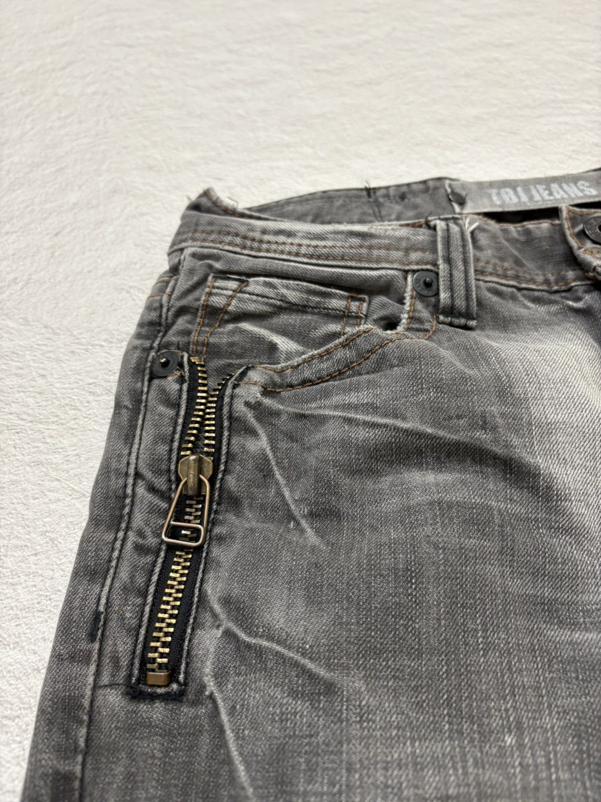 Hysteric Glamour 2000s TBJ japan Flared Smoke wash denim Y2k style Size US 26 / EU 42 - 7 Thumbnail