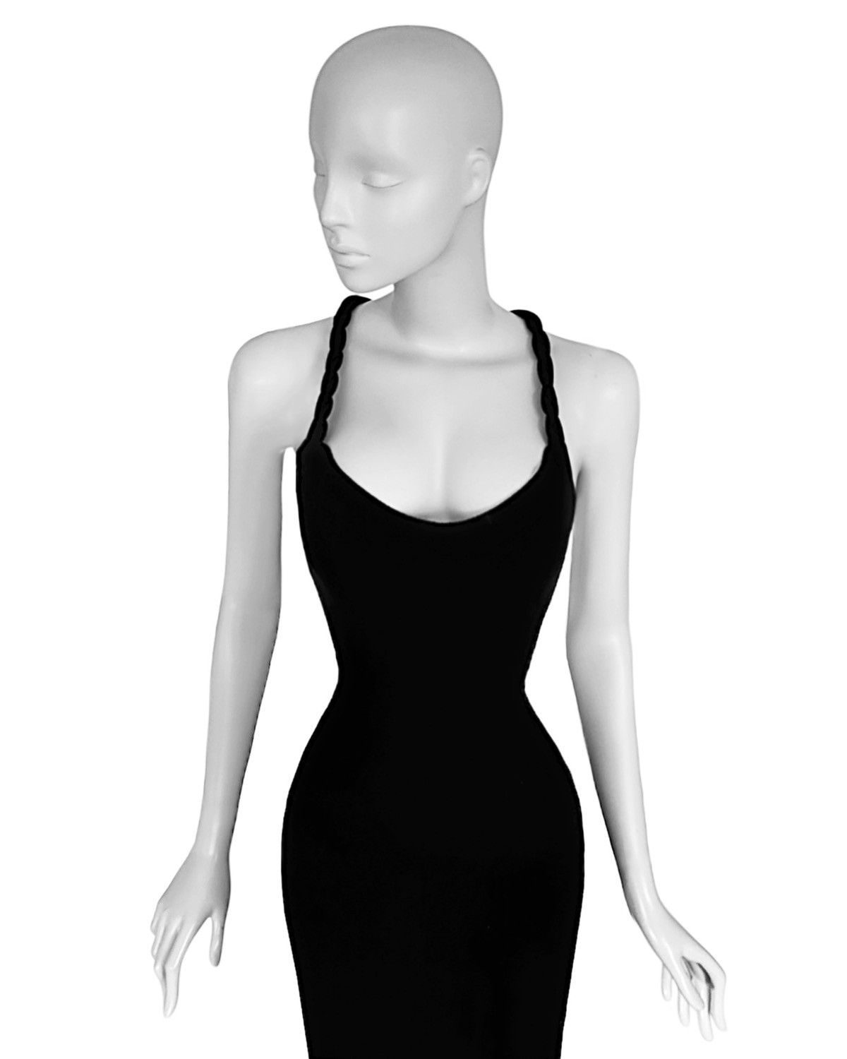 Alexander McQueen Alexander McQueen Runway SS2003 black cut-out dress Size M / US 6-8 / IT 42-44 - 4 Thumbnail
