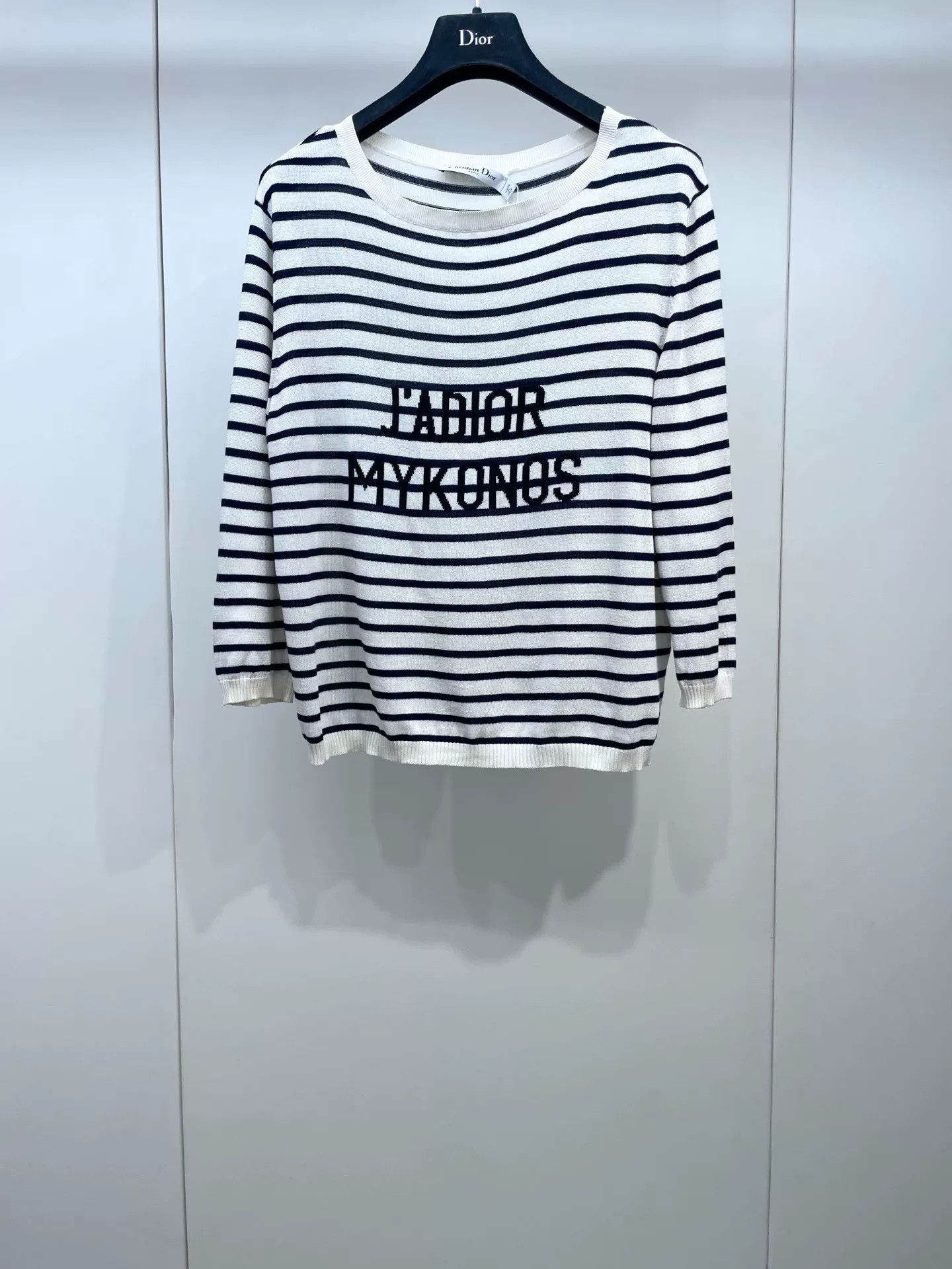 Japanese Brand DIOR Long Sleeve Striped T-Shirt Size US S / EU 44-46 / 1 - 1 Thumbnail