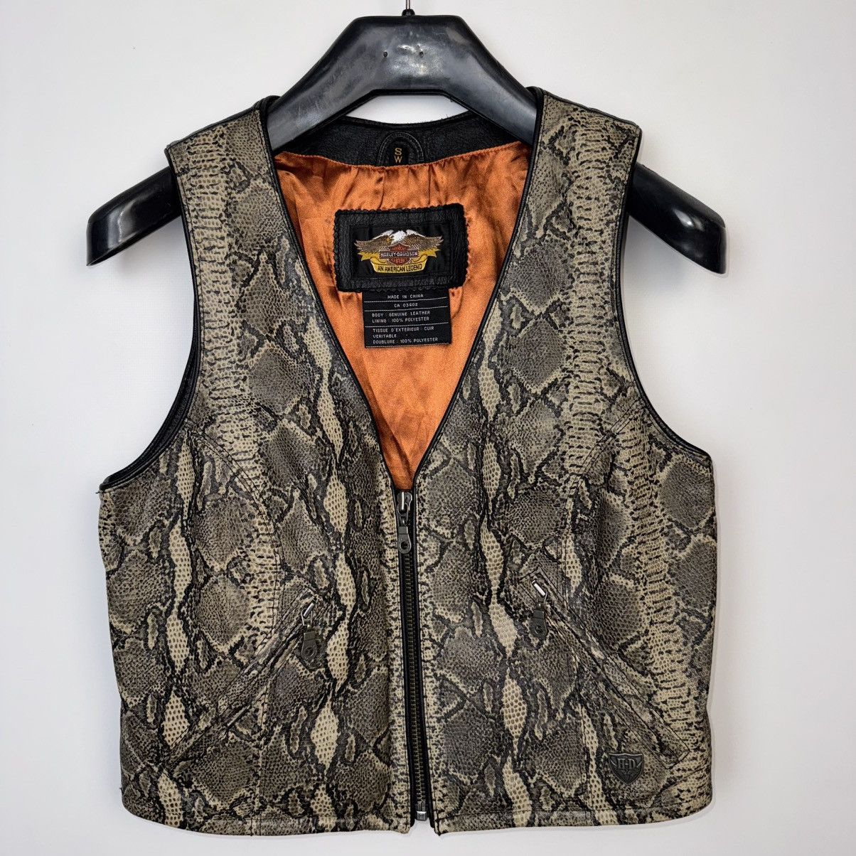 Harley Davidson Harley Davidson Motorcycle Leather Vest Vintage Sz S Women Size S / US 4 / IT 40 - 1 Thumbnail